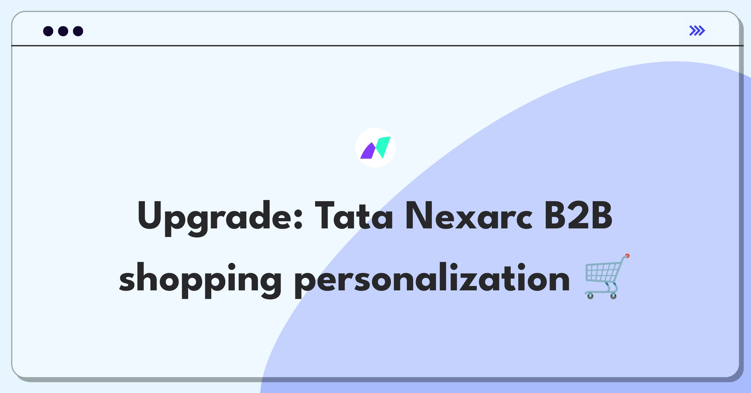 Product Management Improvement Question: Enhancing Tata Nexarc's e-commerce platform for personalized B2B shopping experiences