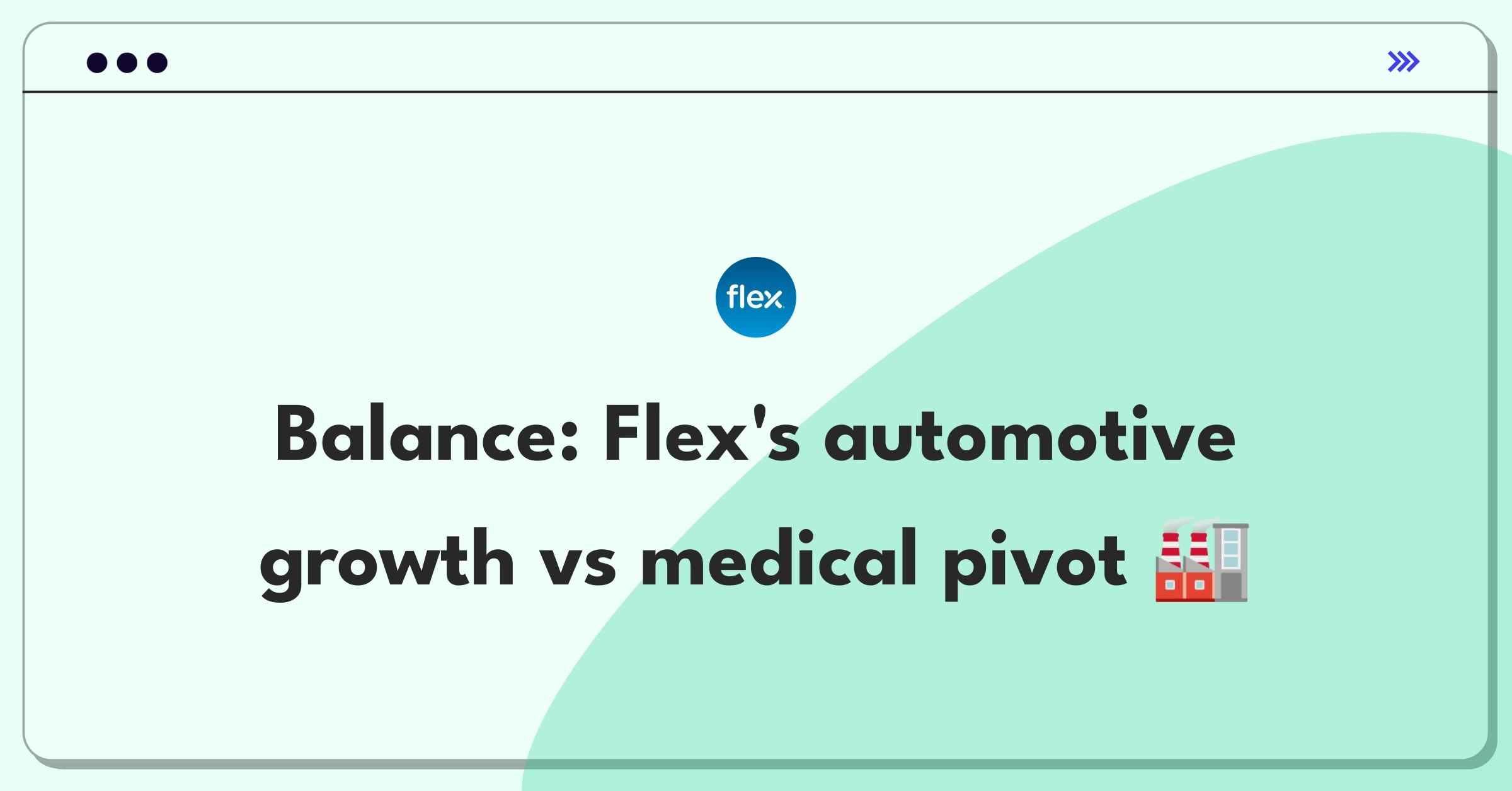 Product Management Trade-Off Question: Flex manufacturing capacity allocation between automotive and medical sectors