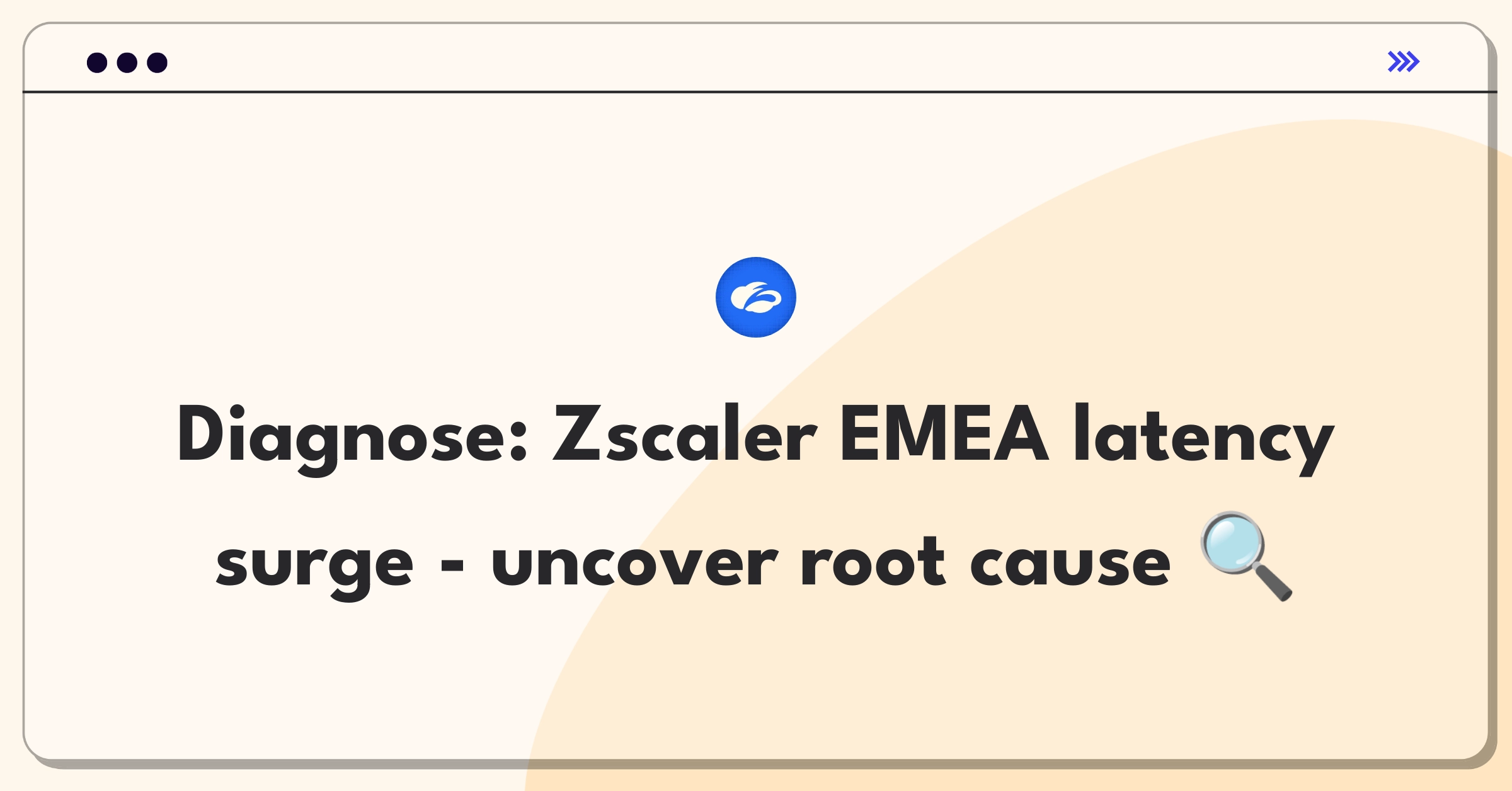 Product Management Root Cause Analysis Question: Investigating sudden latency spike in Zscaler's EMEA network