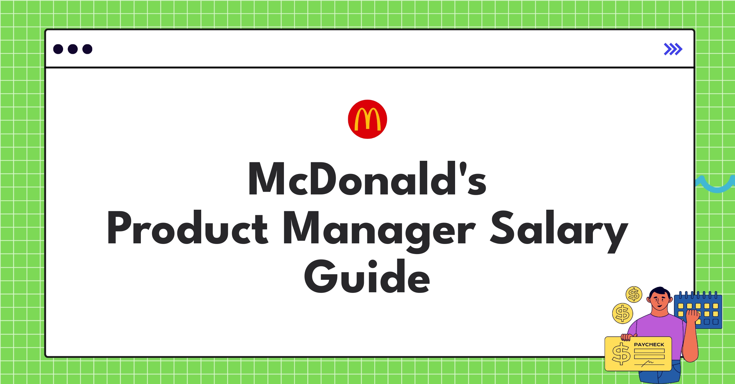 Detailed infographic showing McDonald's Product Manager salary ranges and benefits in 2025