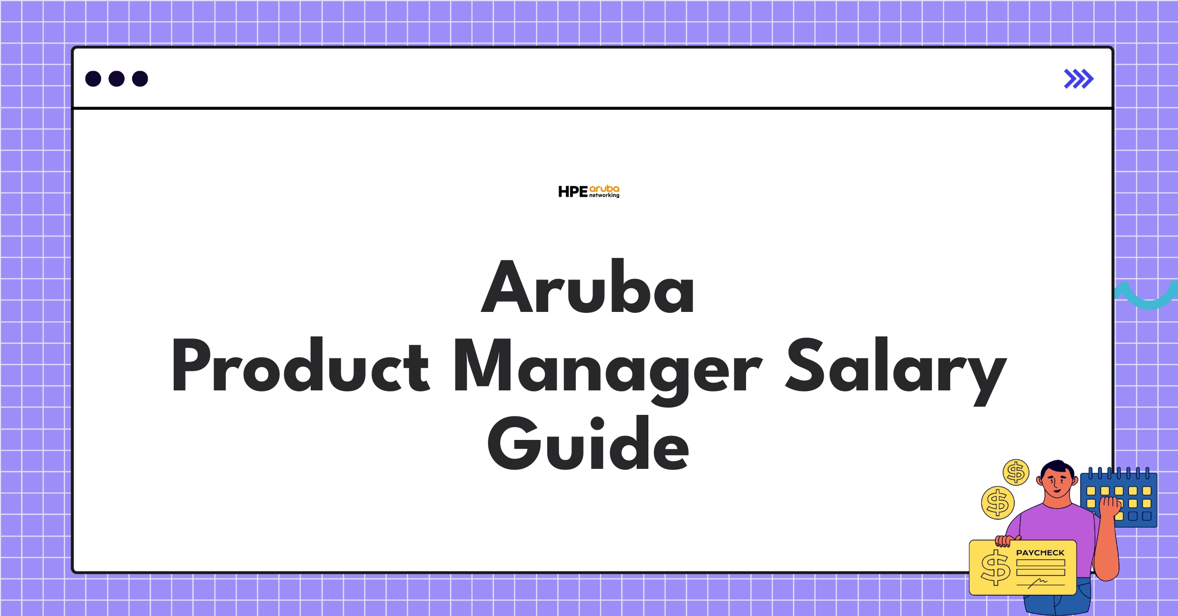 Aruba Product Manager salary ranges and compensation structure infographic for 2025