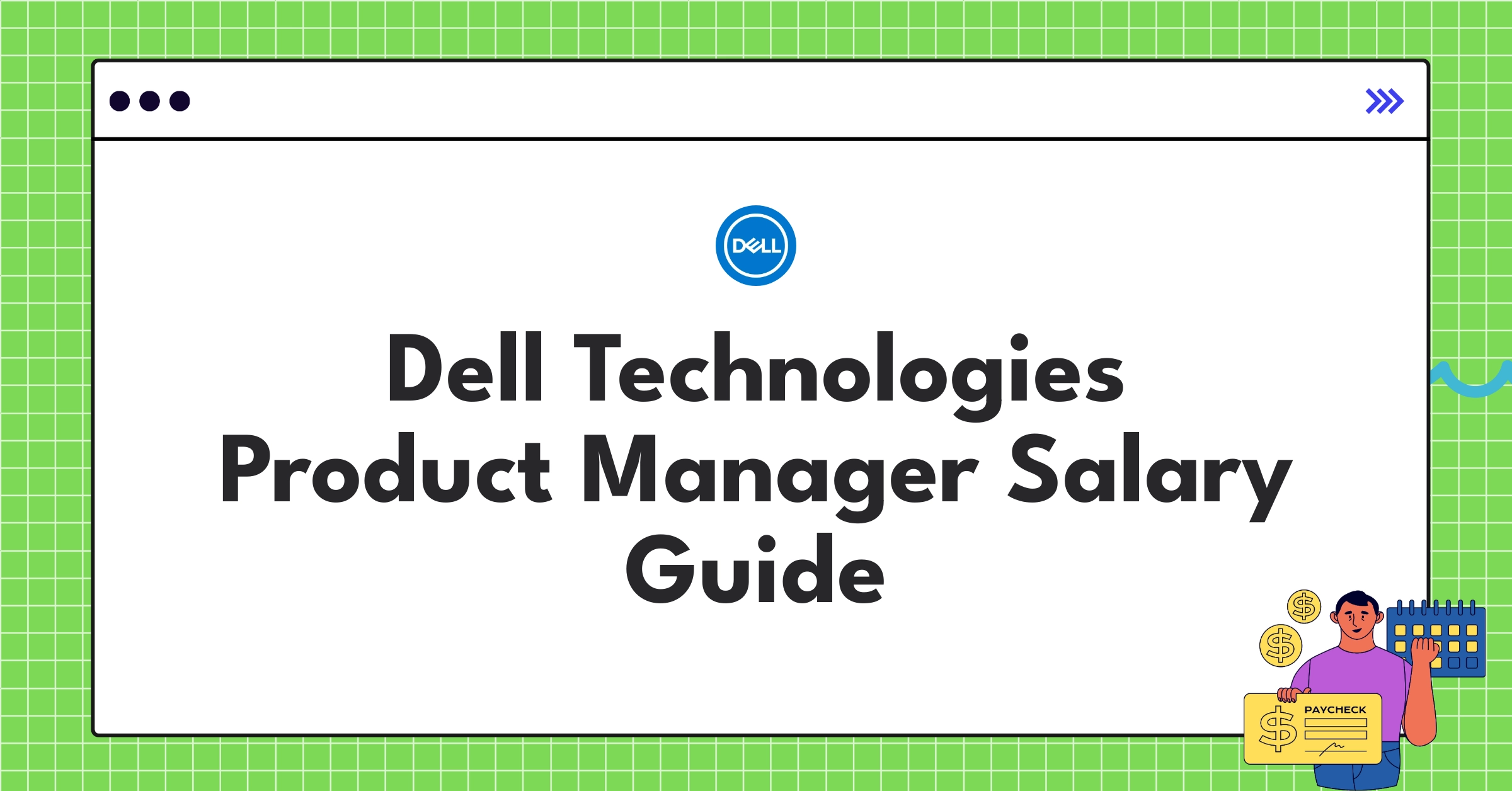 Dell Technologies Product Manager compensation chart showing salary ranges and benefits for different PM levels