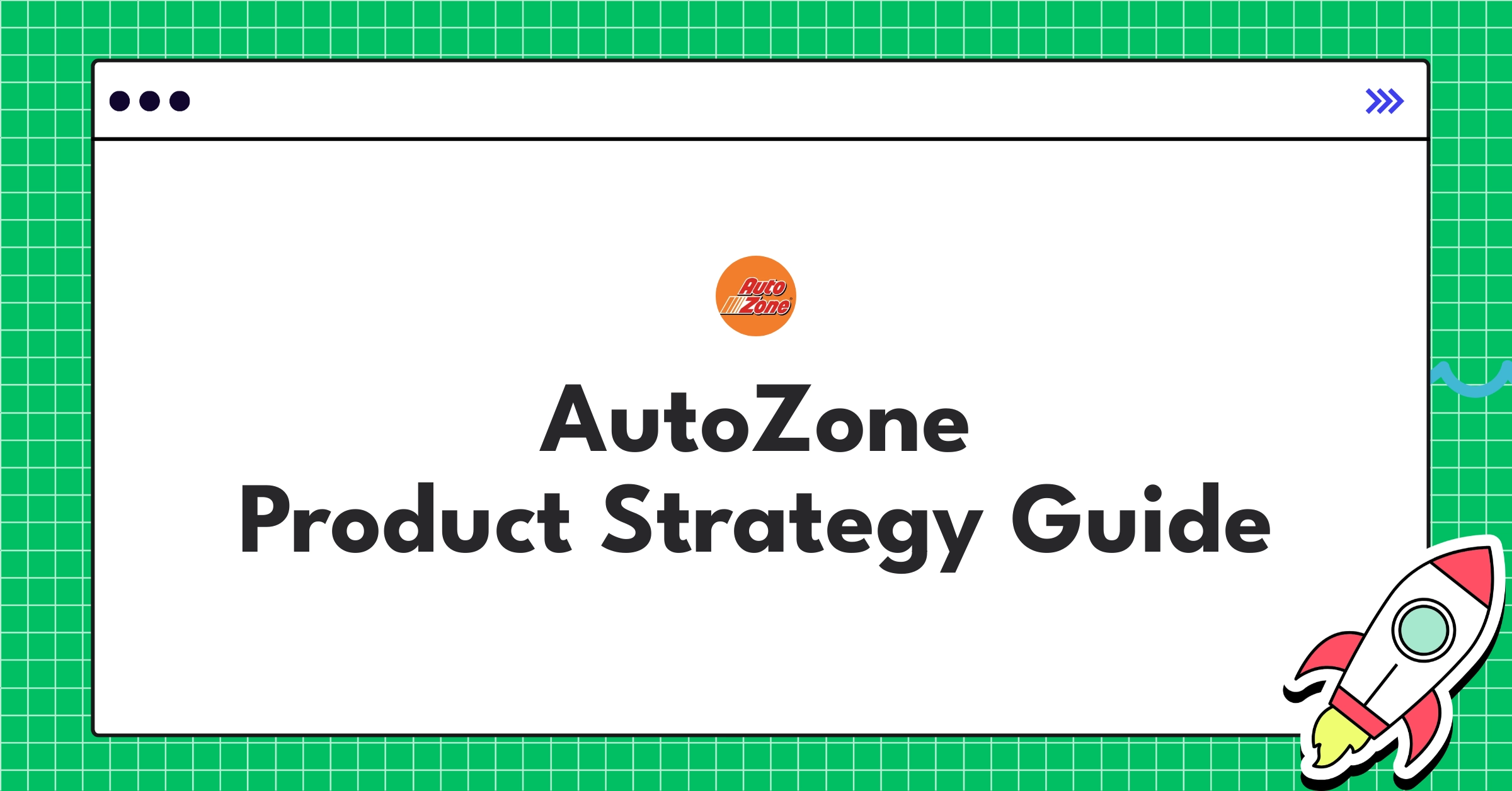 AutoZone logo with icons representing digital experience, inventory management, and professional services