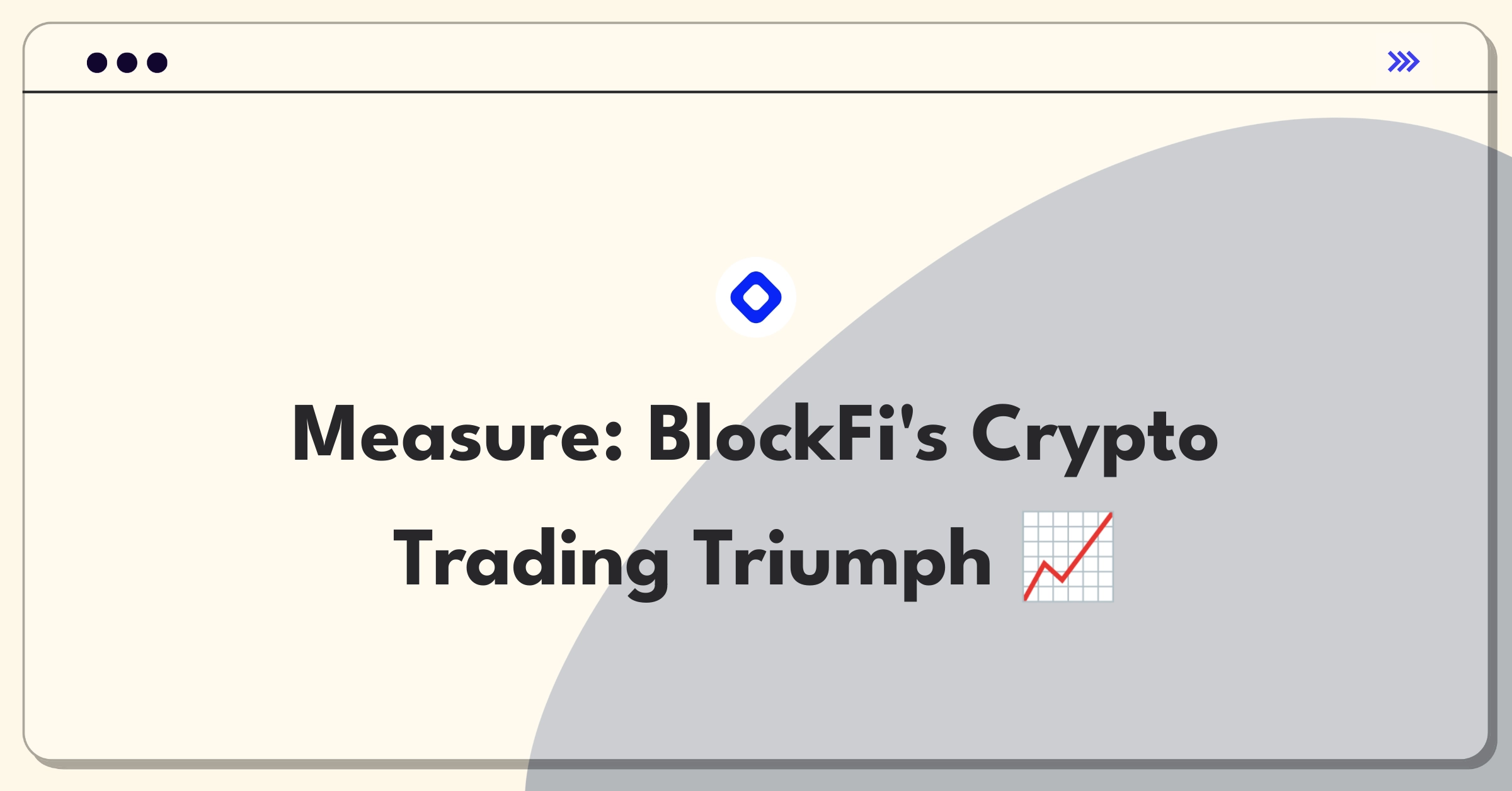 Product Management Metrics Question: Defining success for BlockFi's cryptocurrency trading platform