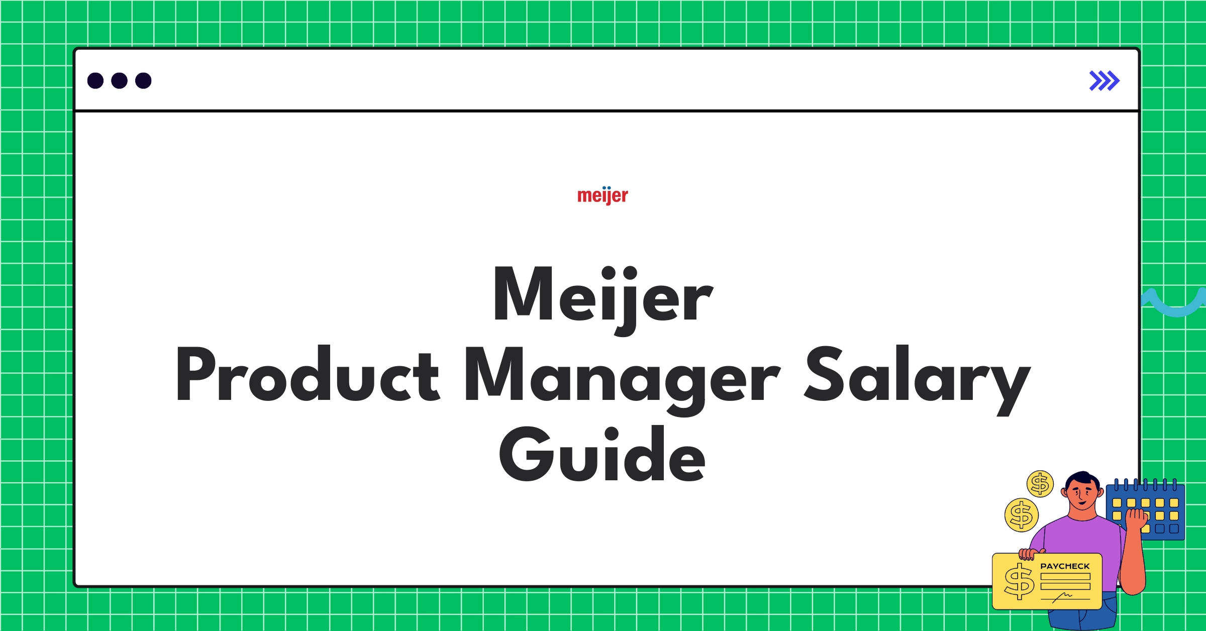 Infographic showing Meijer Product Manager salary components and industry comparisons for 2025