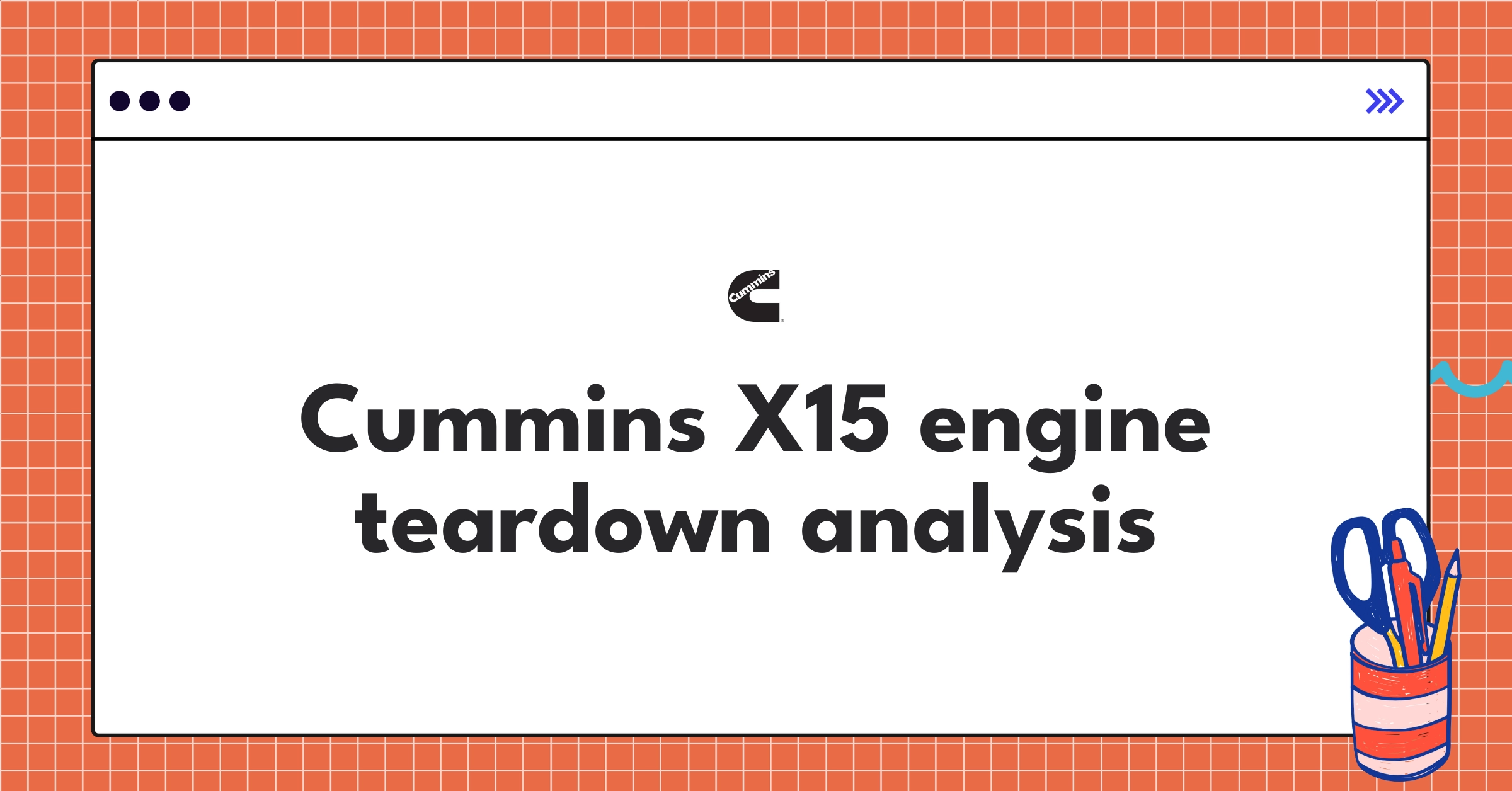 Cummins X15 heavy-duty engine components showcasing fuel efficiency and emissions control technology