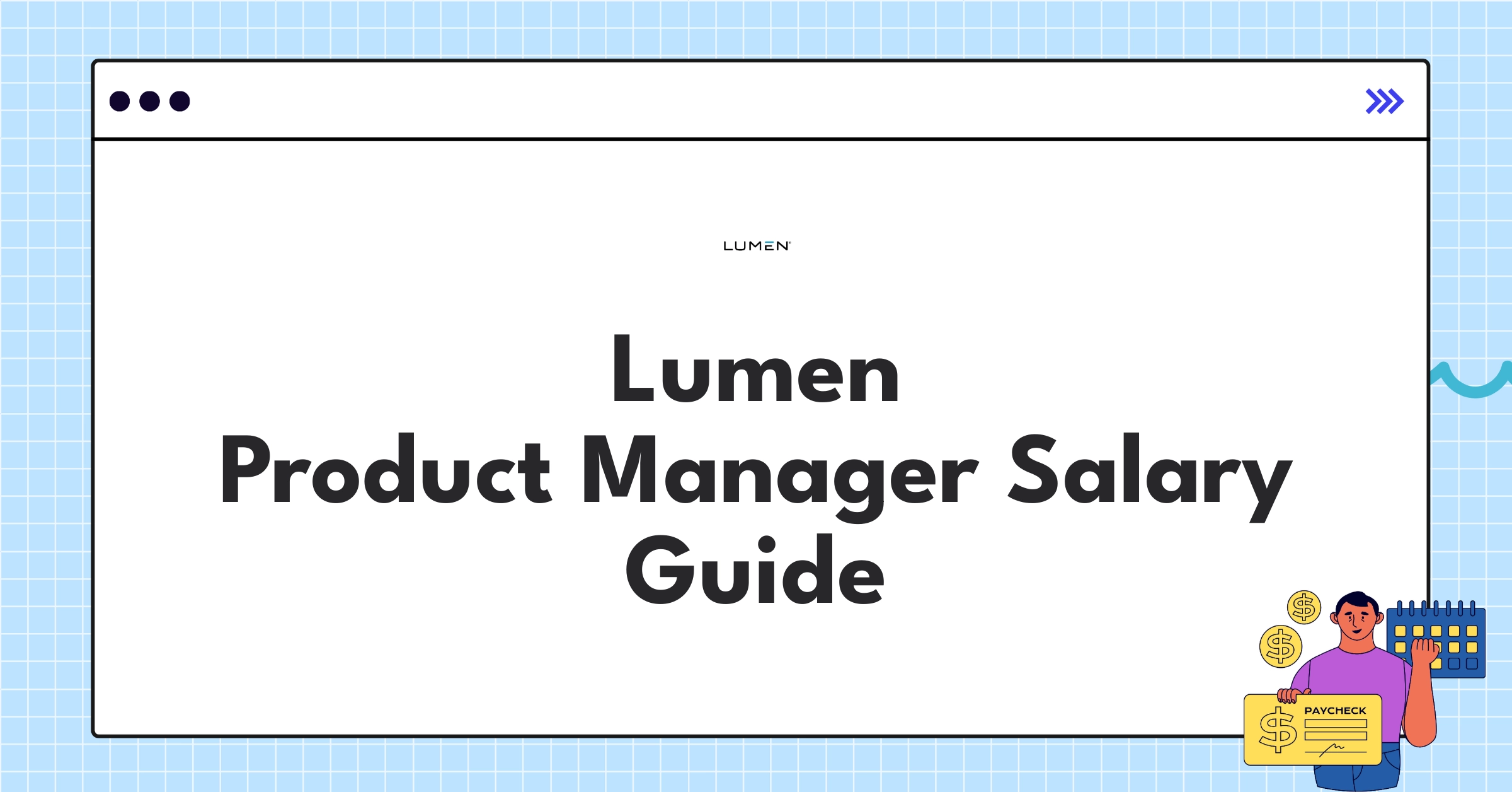 Infographic showing Lumen Product Manager salary ranges and compensation structure for 2025