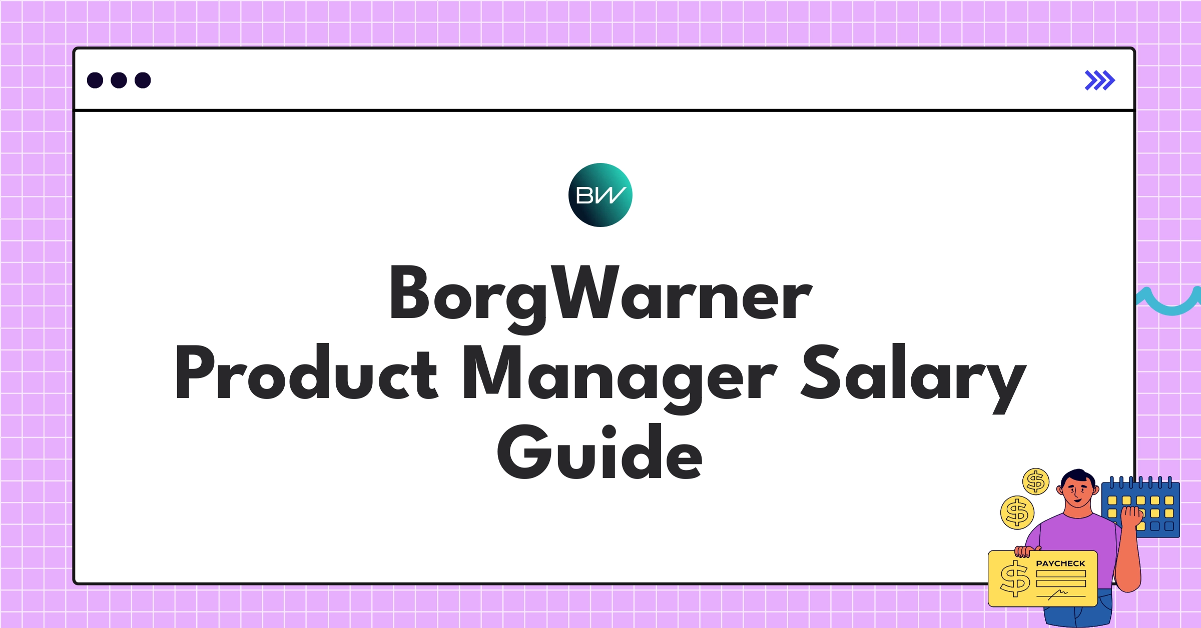 BorgWarner Product Manager salary components chart showing base pay, bonuses, and equity compensation