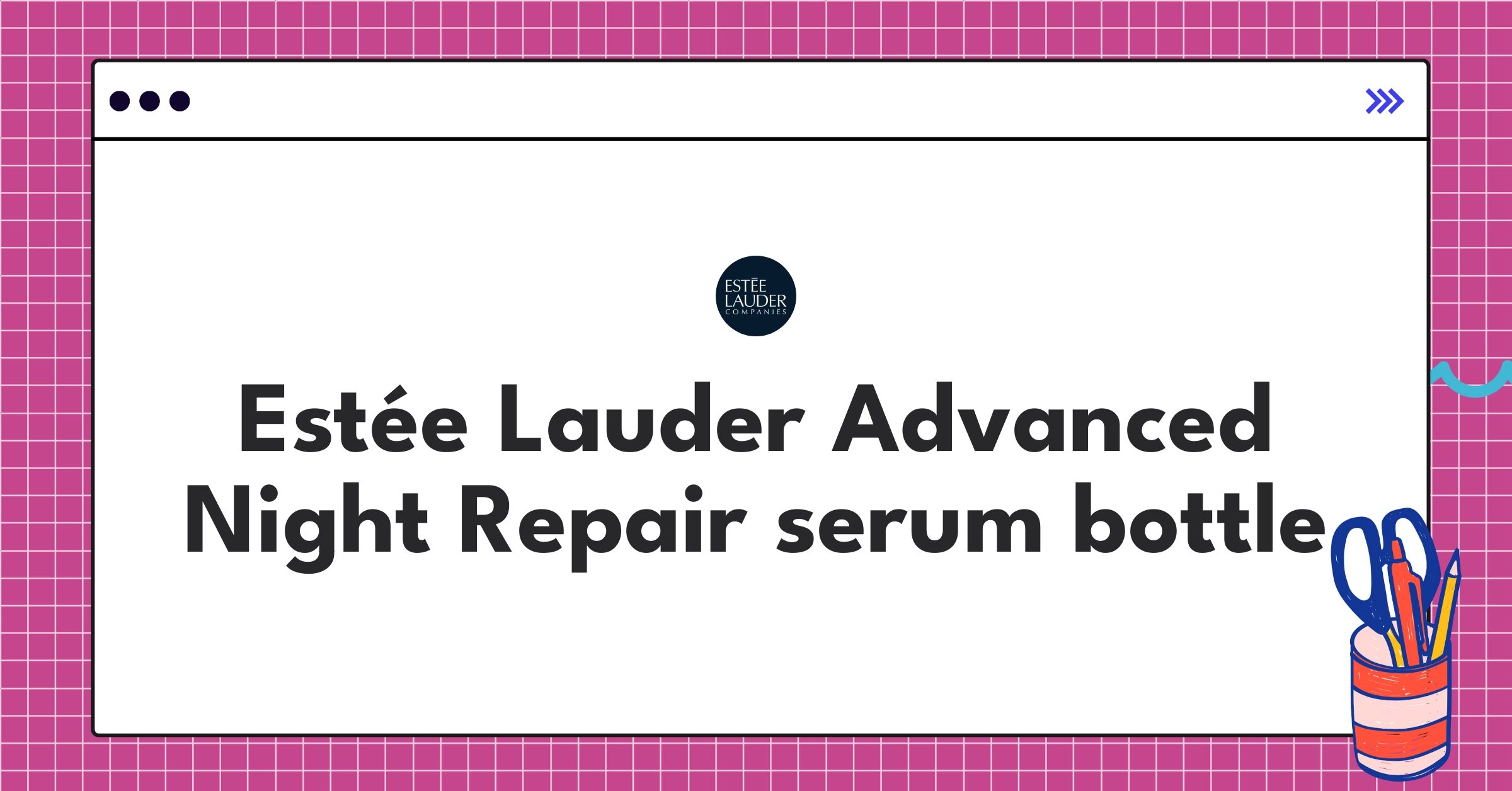 Estée Lauder Advanced Night Repair serum in iconic brown glass bottle, showcasing premium skincare product
