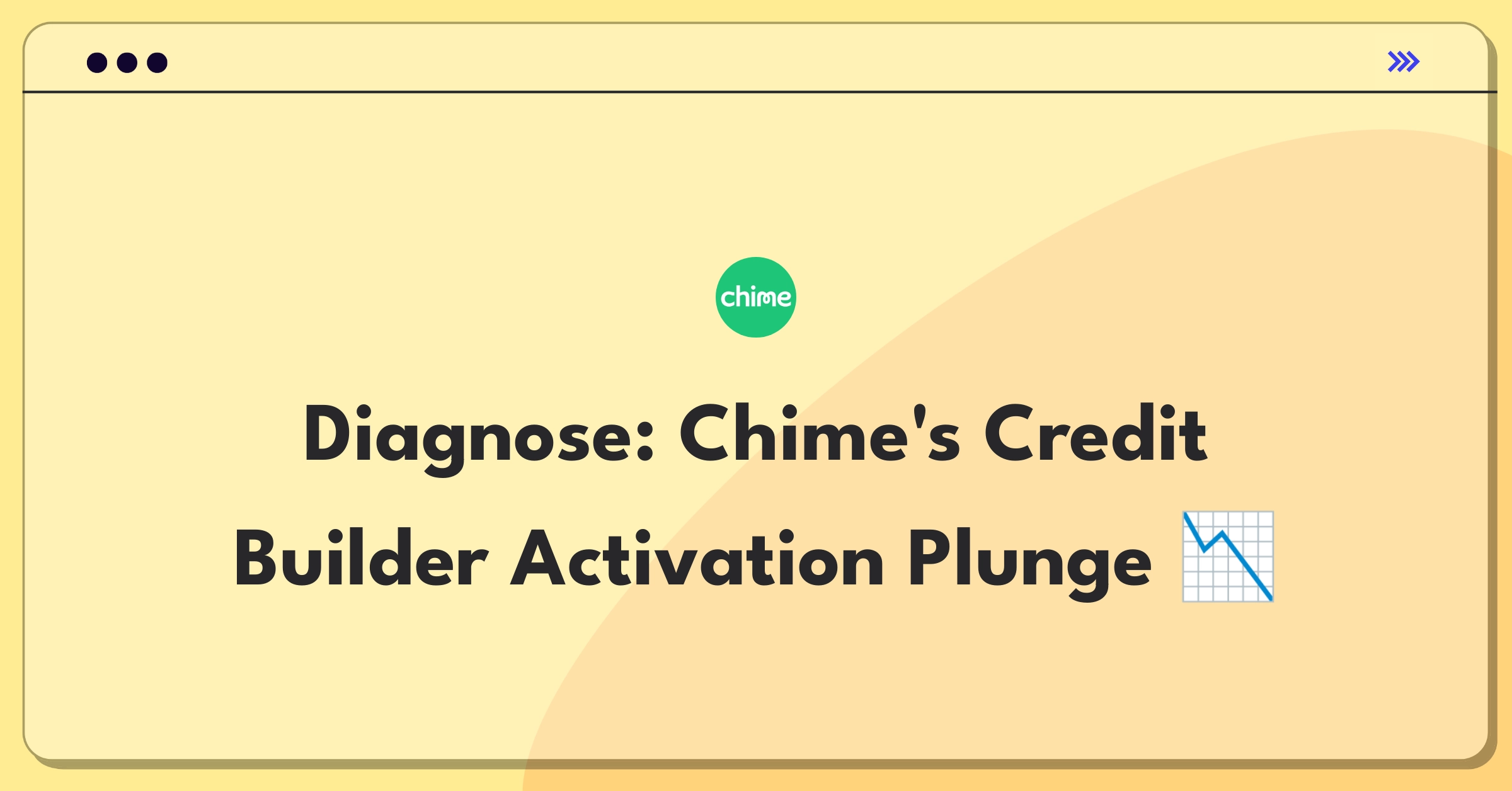 Product Management Root Cause Analysis Question: Investigating sudden drop in Chime Credit Builder card activations