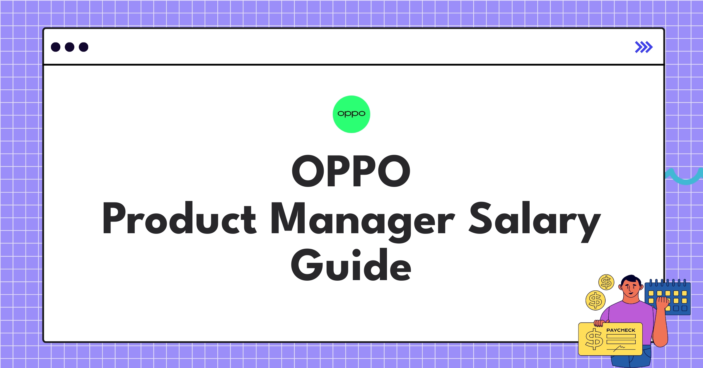 OPPO Product Manager compensation breakdown chart showing salary components for different levels