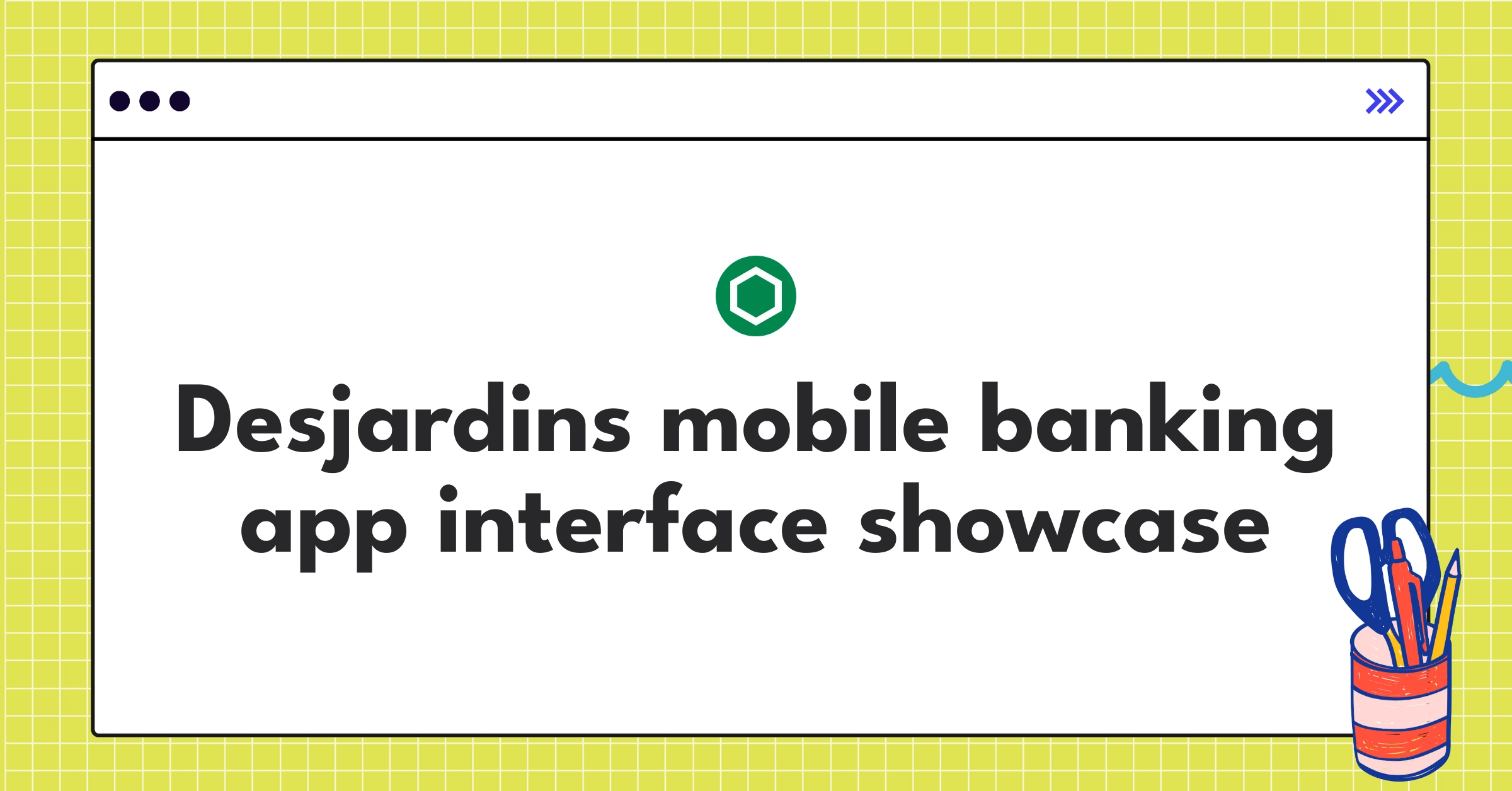 Desjardins Group mobile banking app screens displaying key features and user interface design