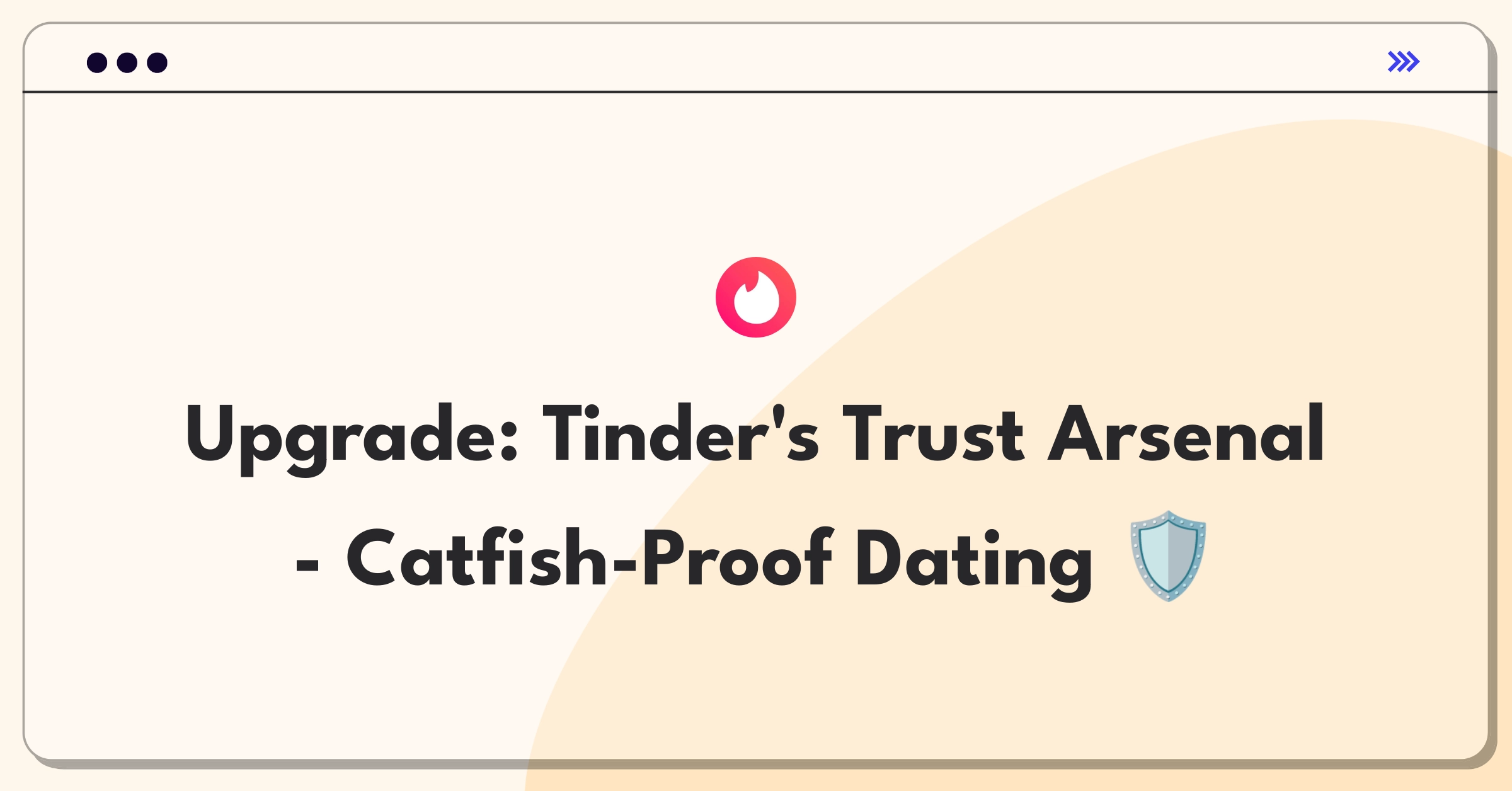 Product Management Improvement Question: Enhancing user safety features on dating apps to combat catfishing