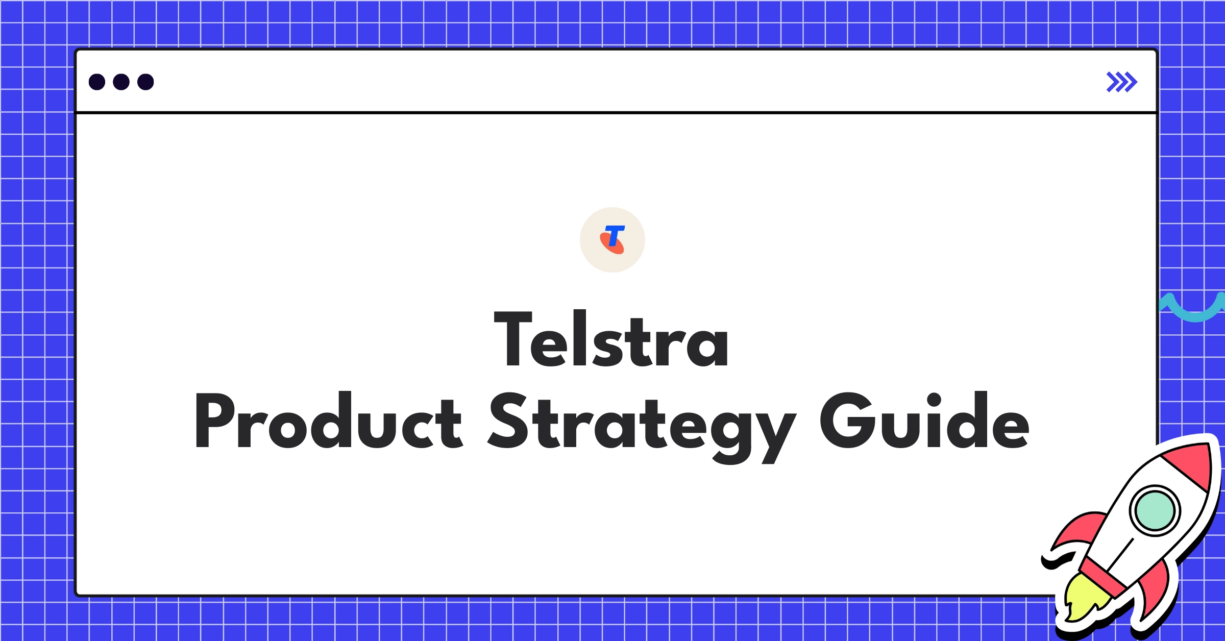 Telstra's product strategy infographic showcasing 5G leadership, digital services, and IoT ecosystem dominance