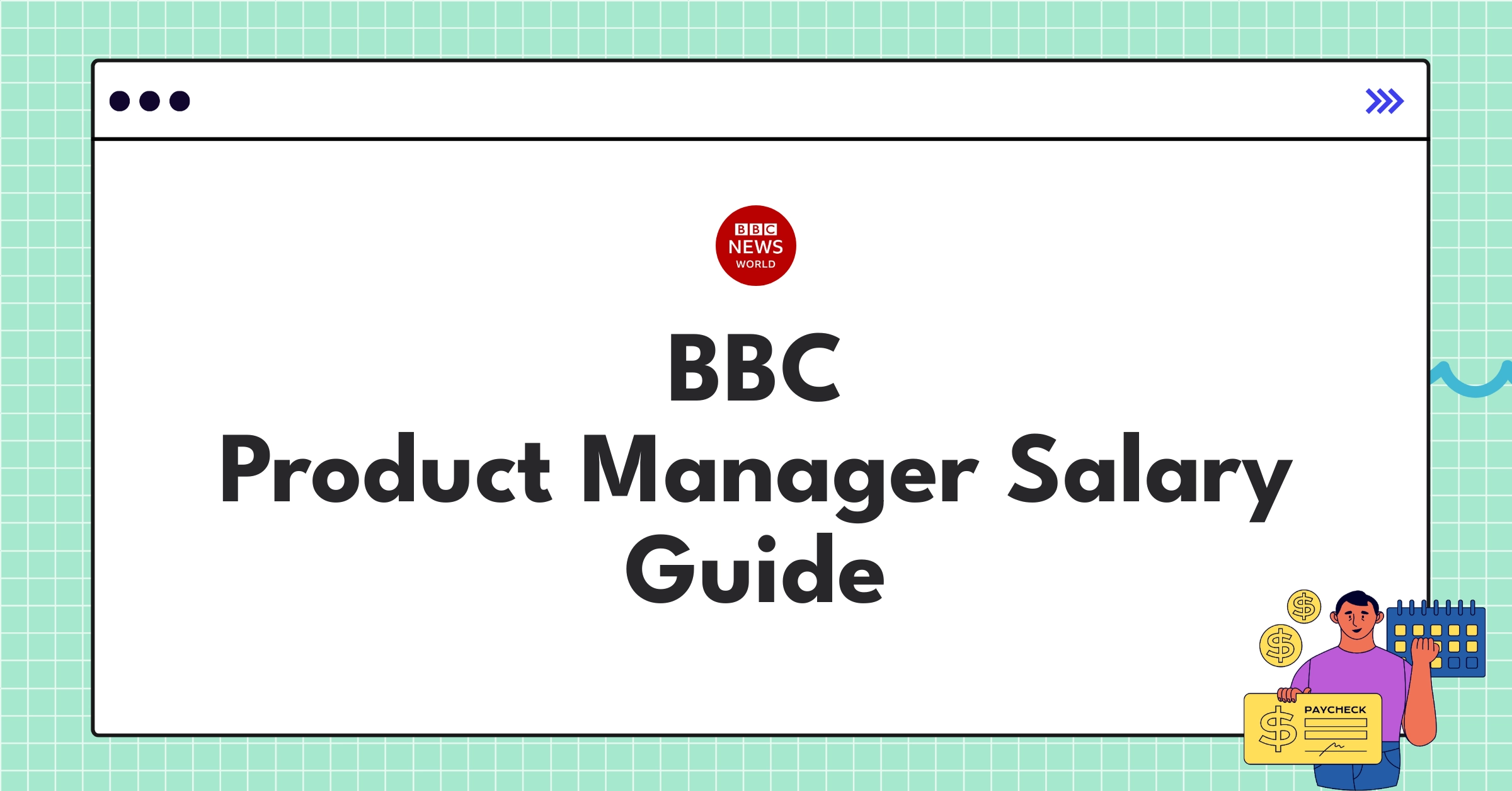 Infographic showing BBC Product Manager salary components including base pay, bonuses, and equity