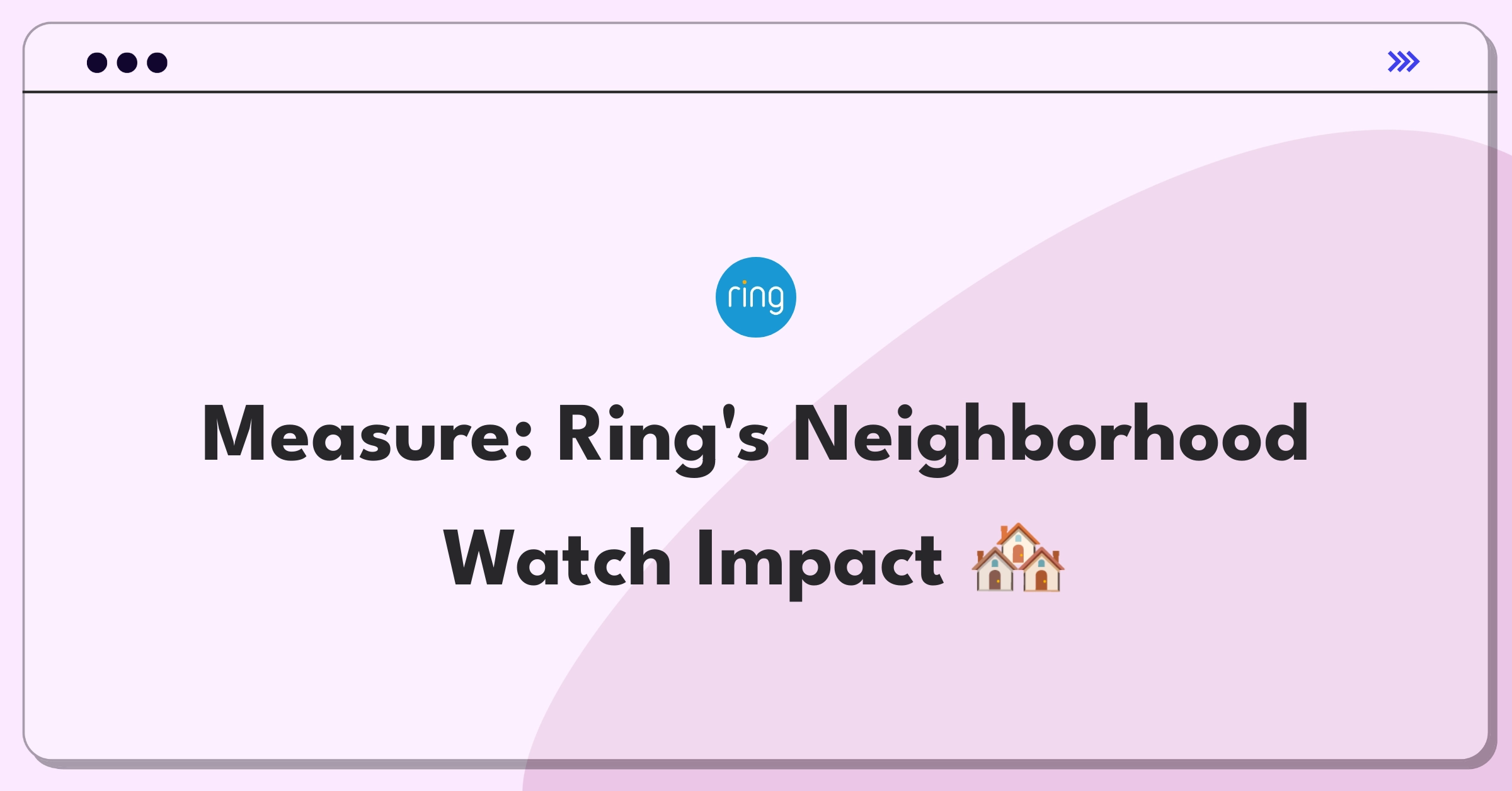 Product Management Analytics Question: Evaluating metrics for Ring's community safety feature