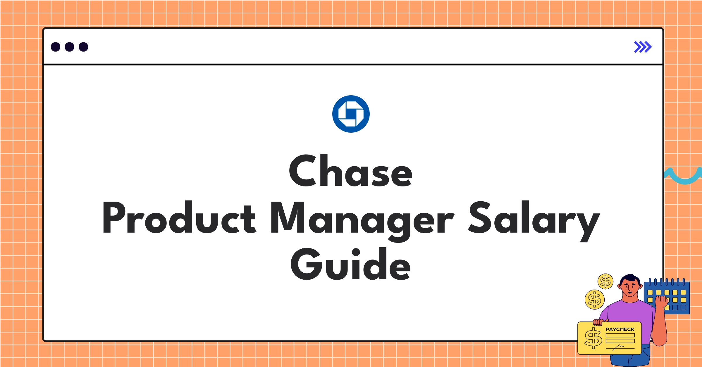 Infographic showing Chase Product Manager salary components including base pay, bonuses, and equity