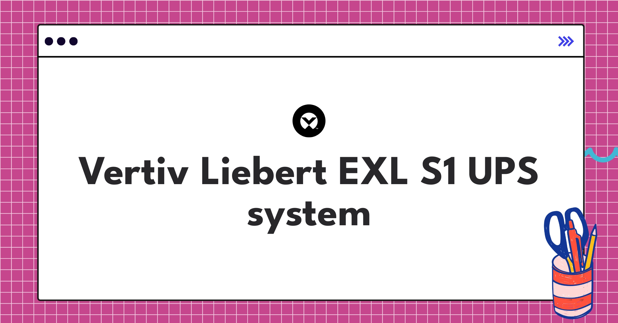 Vertiv Liebert EXL S1 UPS power protection system for data centers, showcasing energy-efficient design