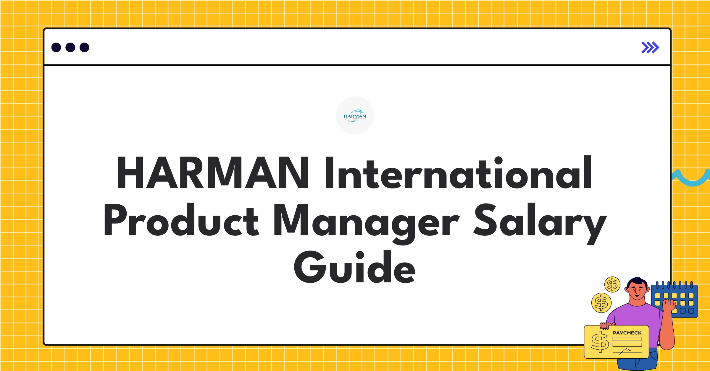 HARMAN International Product Manager compensation breakdown chart showing salary components and progression