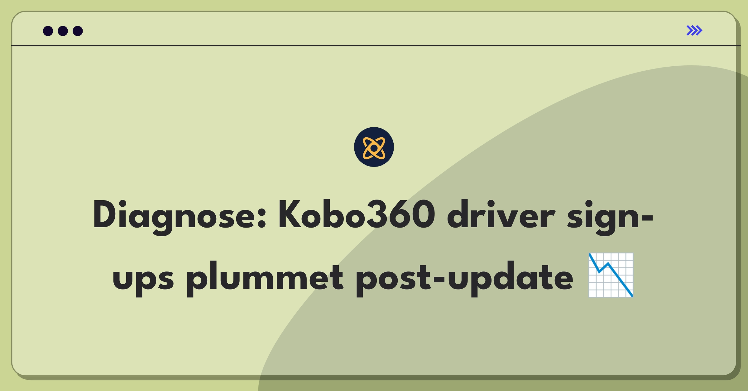 Product Management Root Cause Analysis Question: Investigating Kobo360 app update impact on driver sign-ups