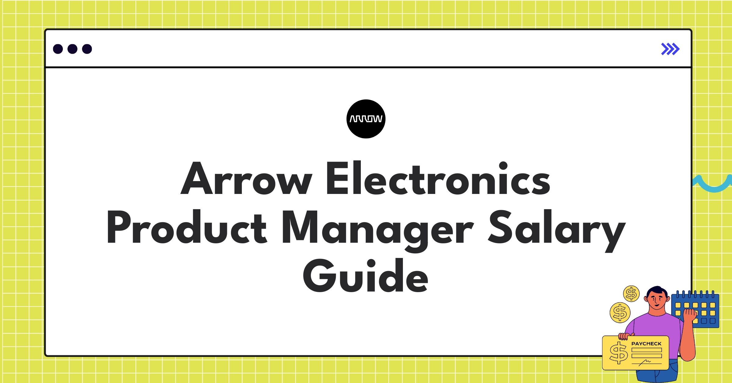 Infographic detailing Arrow Electronics Product Manager salary components and career progression ladder