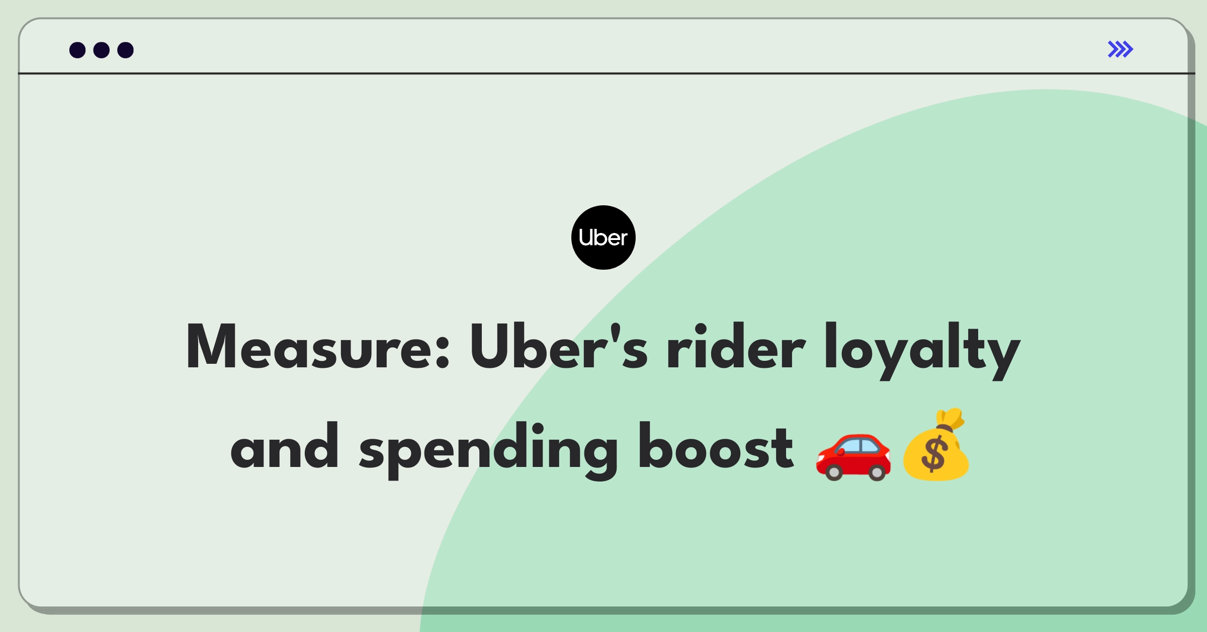 Product Management Metrics Question: Uber feature to improve customer retention and average spend