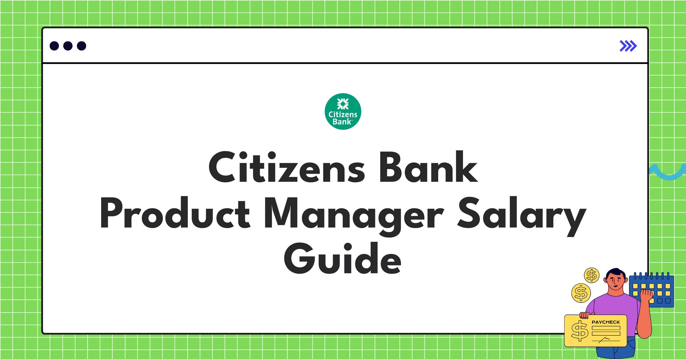 Infographic showing Citizens Bank Product Manager salary ranges and compensation components for 2025