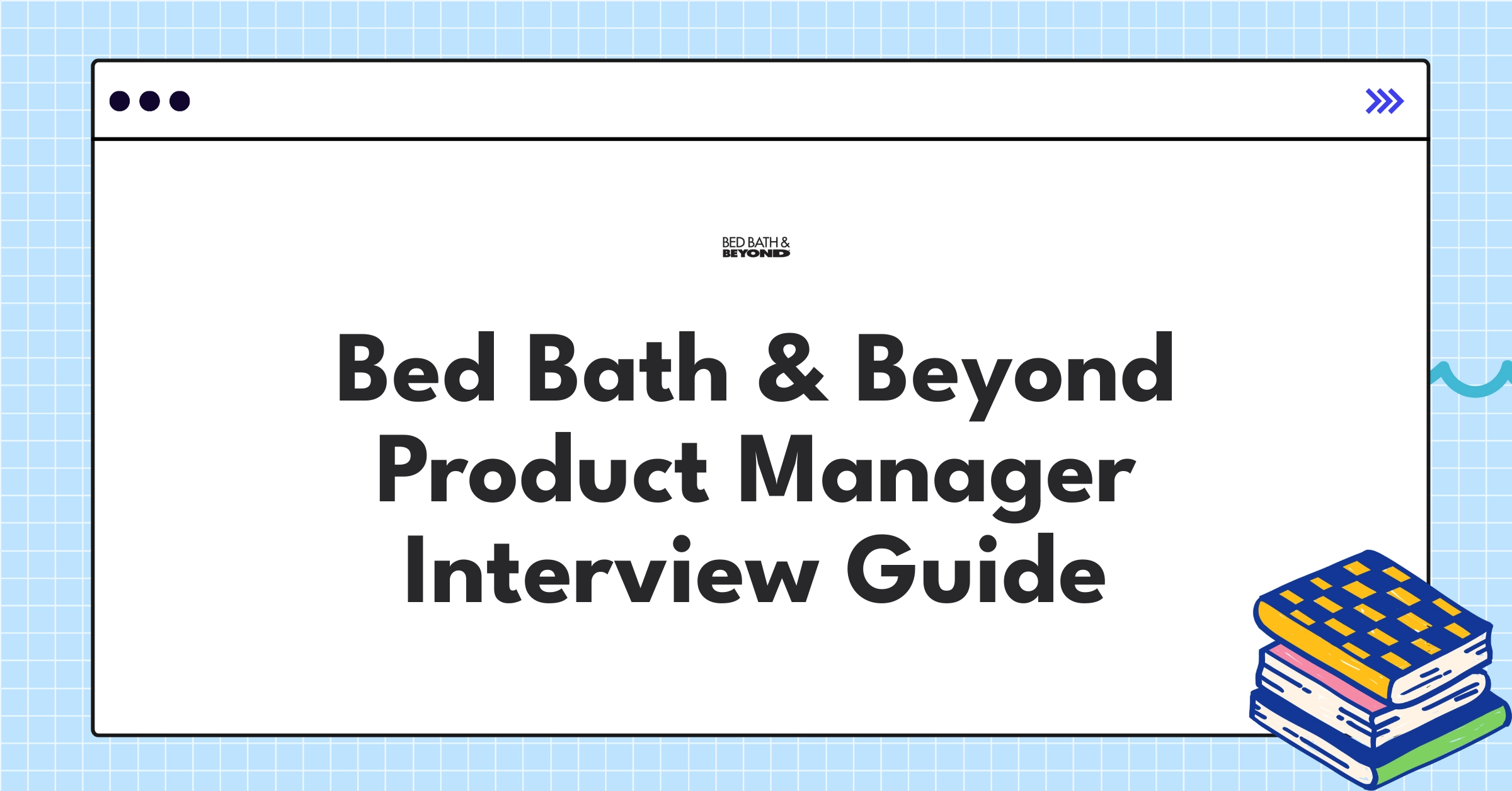 Bed Bath & Beyond logo with product management icons representing digital transformation and omnichannel strategy
