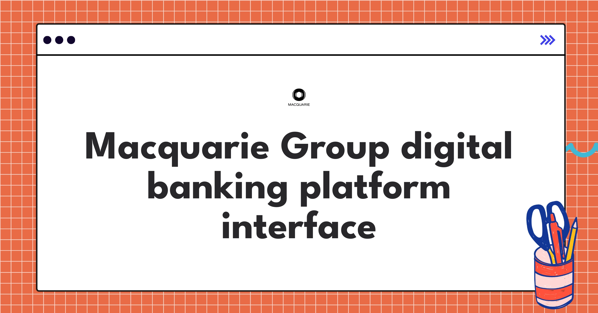 Macquarie Group's digital banking platform user interface showcasing mobile features and personalized insights