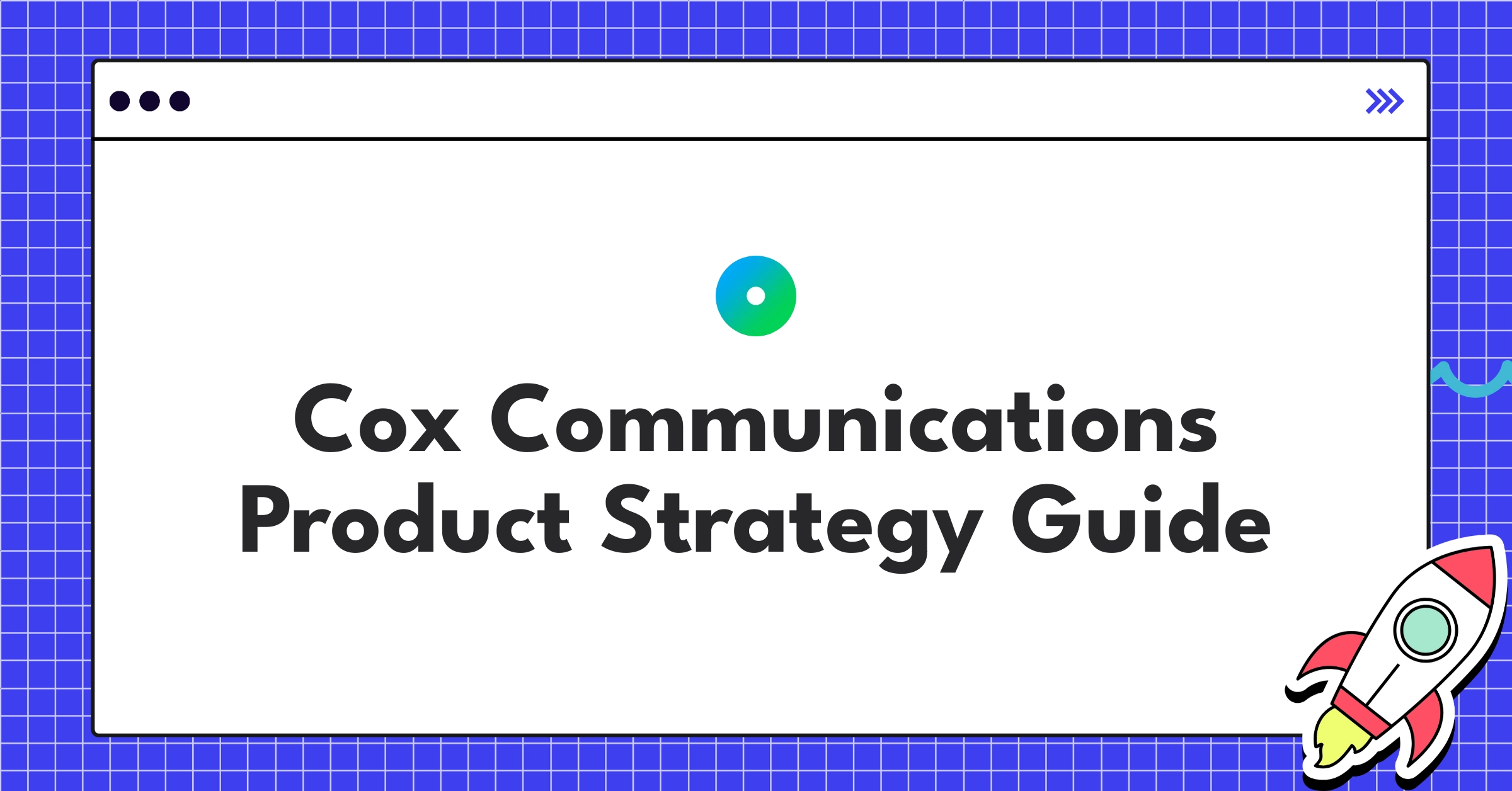 Cox Communications product strategy infographic showcasing fiber-optic, 5G, and smart home initiatives