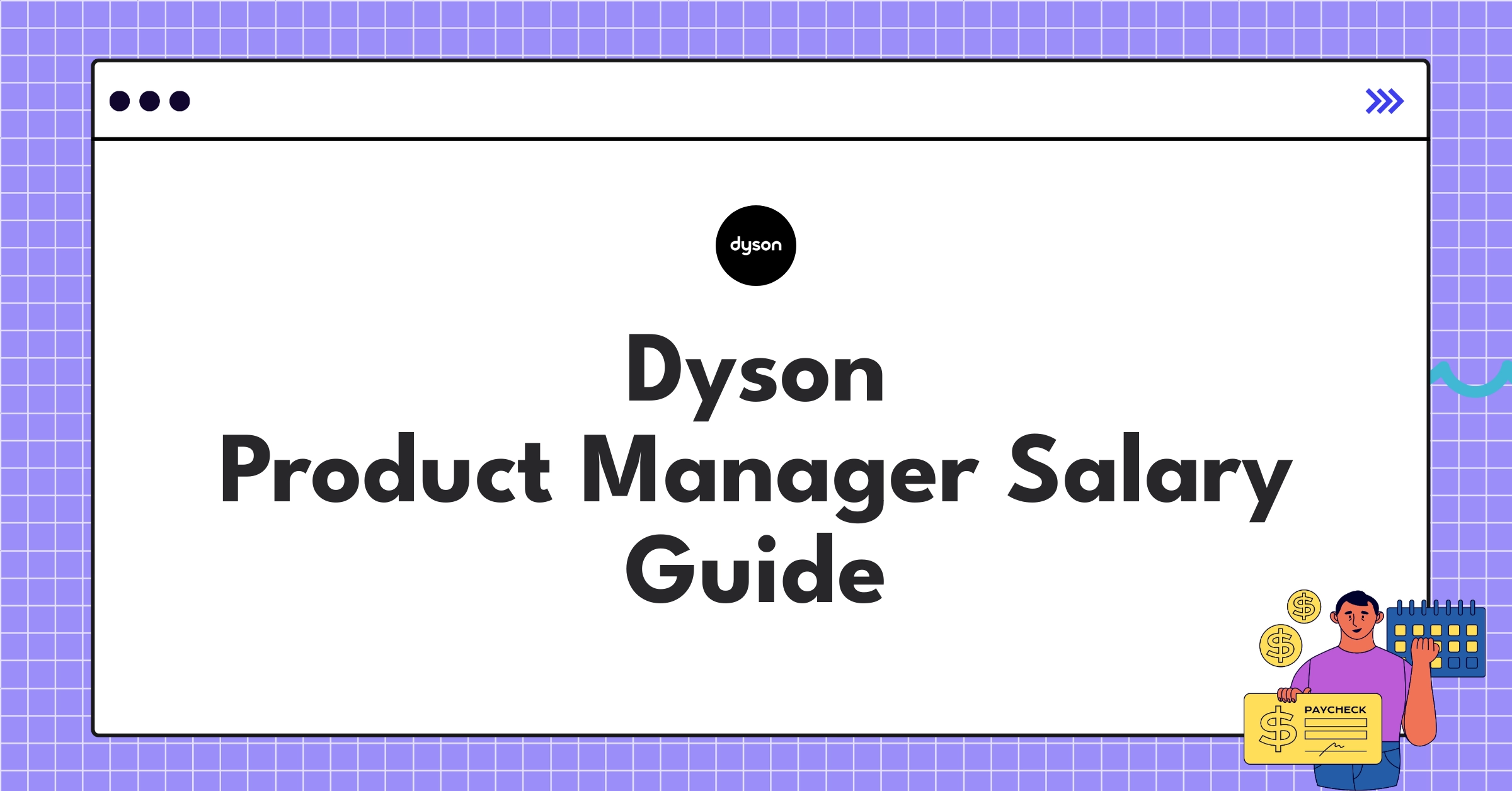 Infographic showing Dyson Product Manager salary ranges and compensation components in 2025