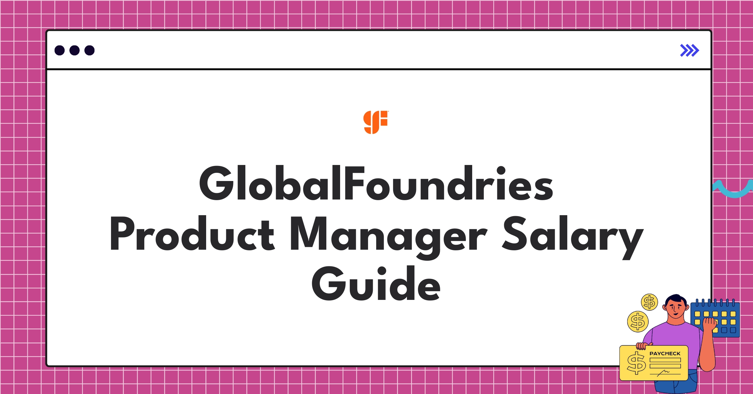 GlobalFoundries Product Manager compensation chart showing salary ranges across different levels