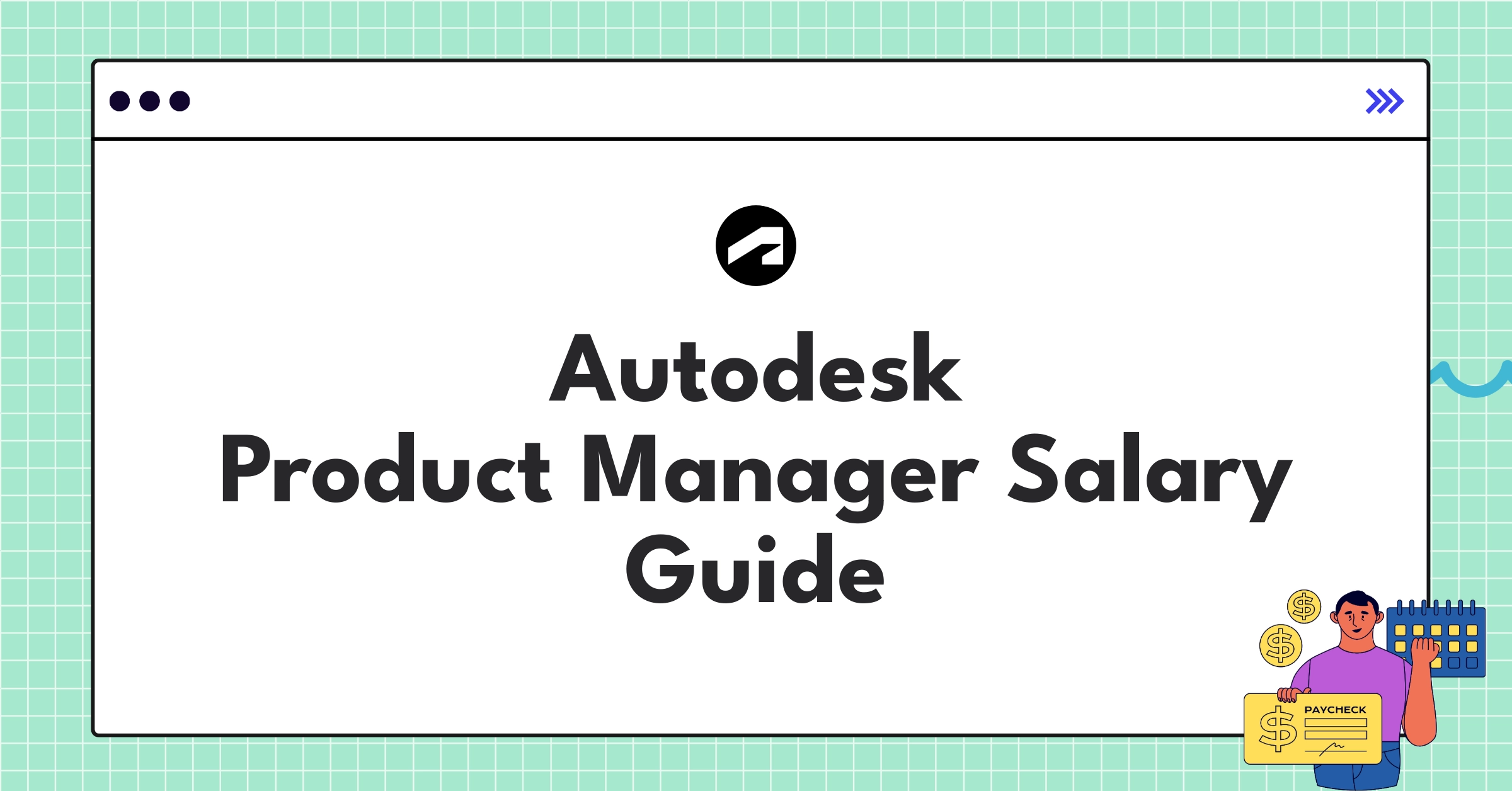 Infographic showing Autodesk Product Manager salary components and ranges for 2025 compensation guide