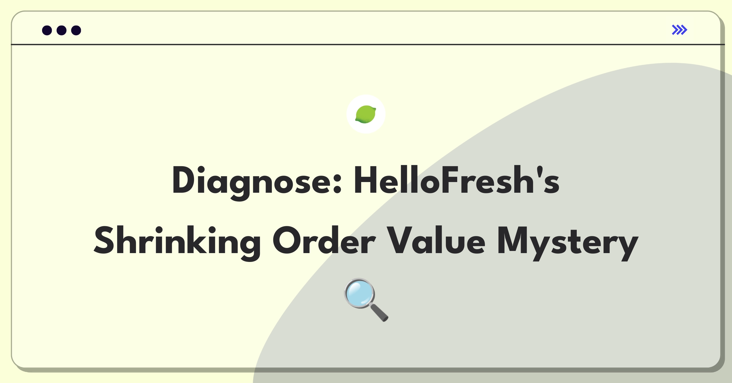 Product Management Root Cause Analysis Question: Investigating HelloFresh meal kit order value decline