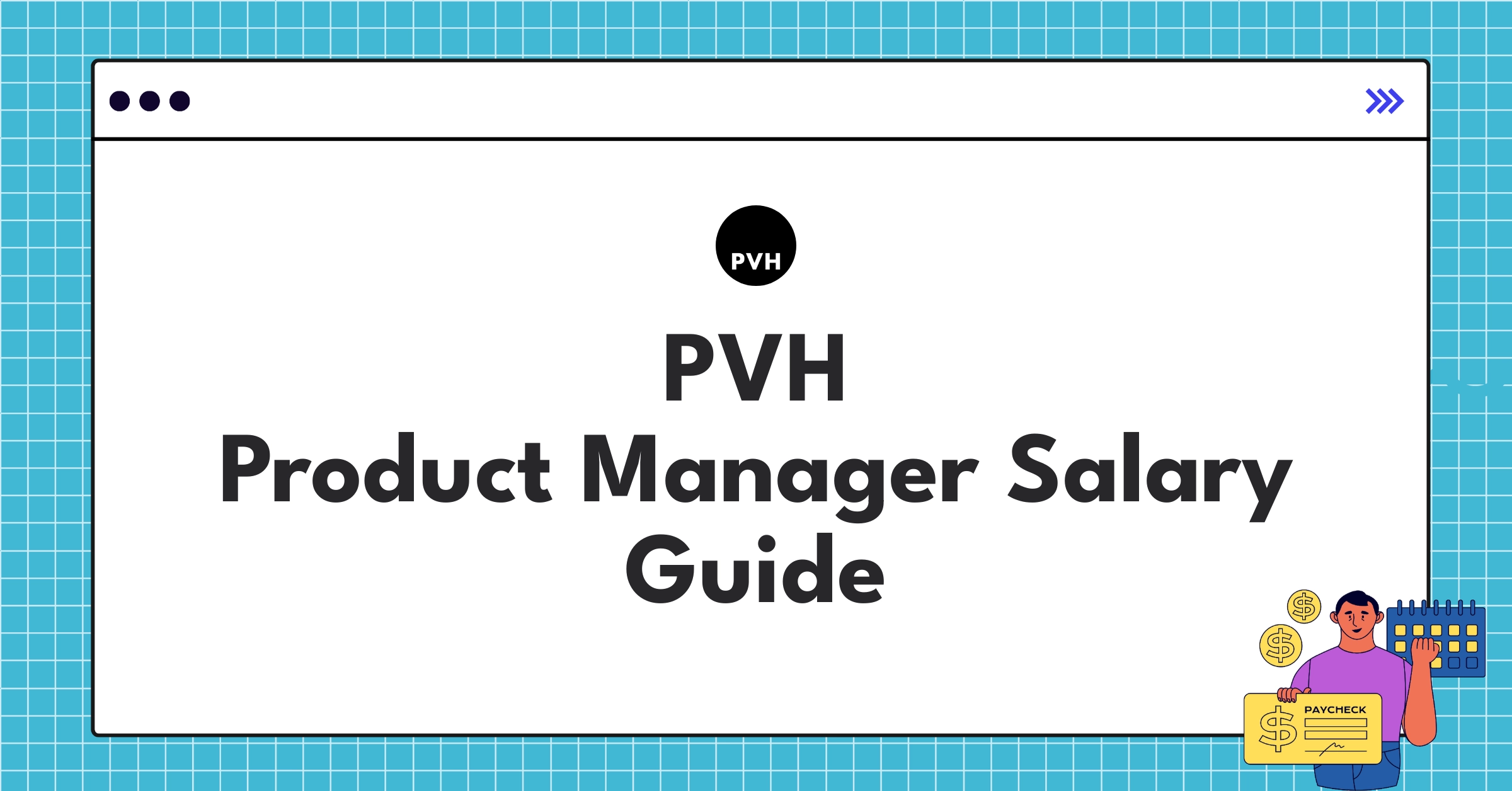 Detailed PVH product manager salary structure infographic showing base pay, bonuses, and equity components