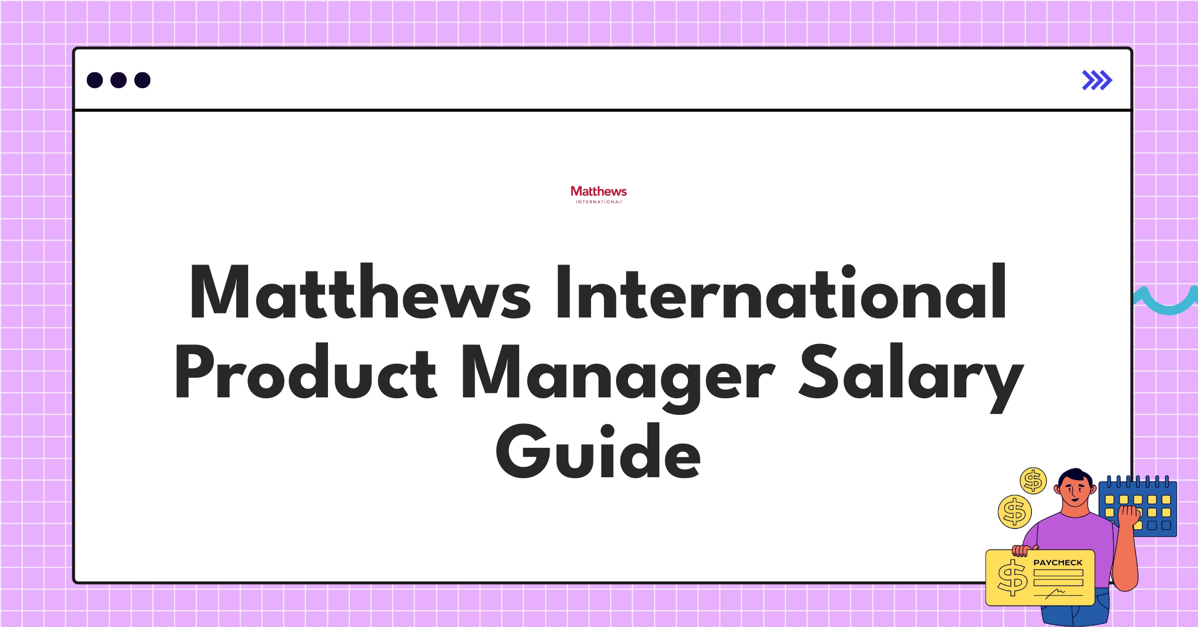 Matthews International Product Manager salary components chart showing base pay, bonuses, and equity