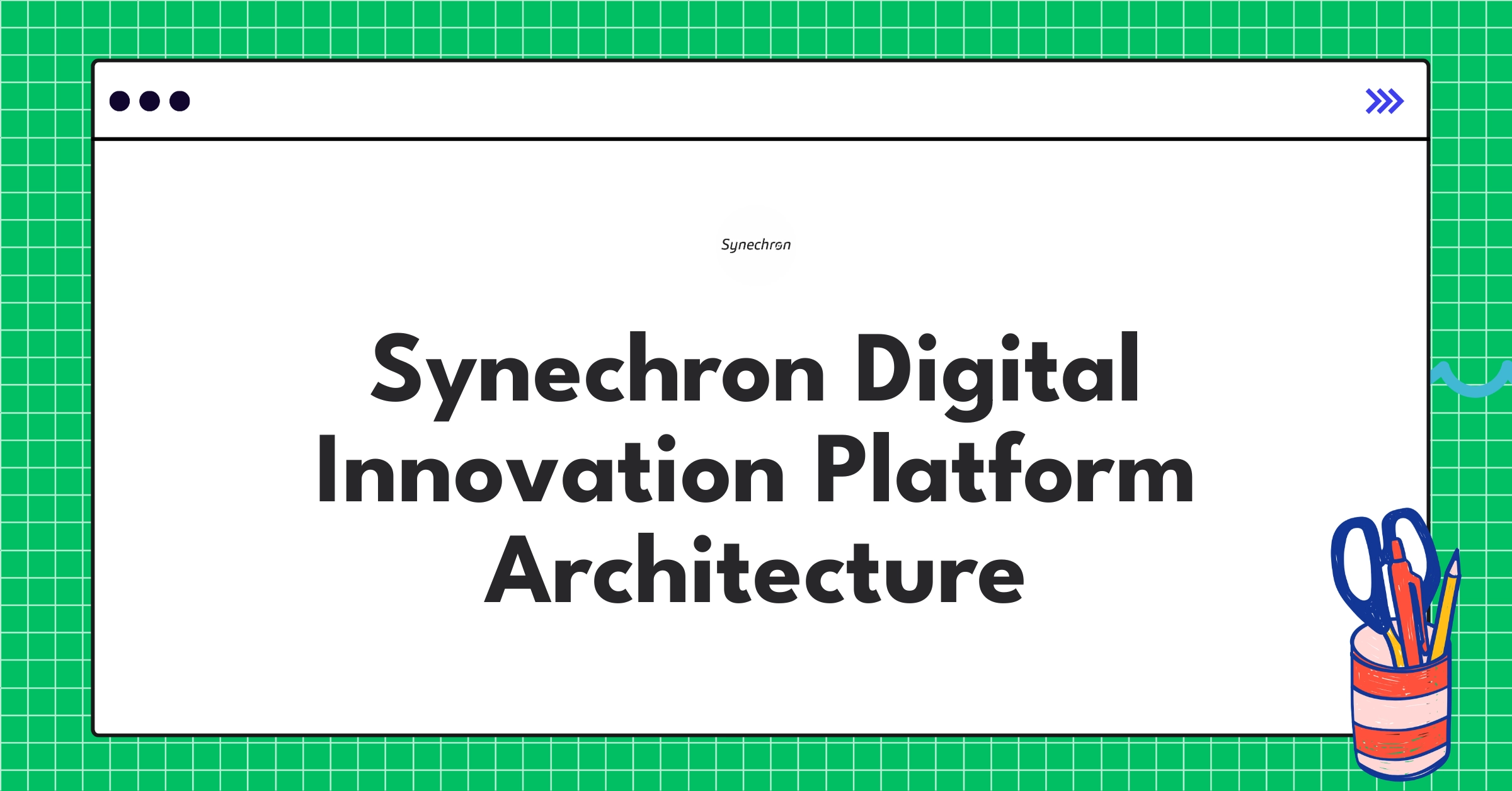 Synechron Digital Innovation Platform modular architecture diagram showcasing AI and fintech integration