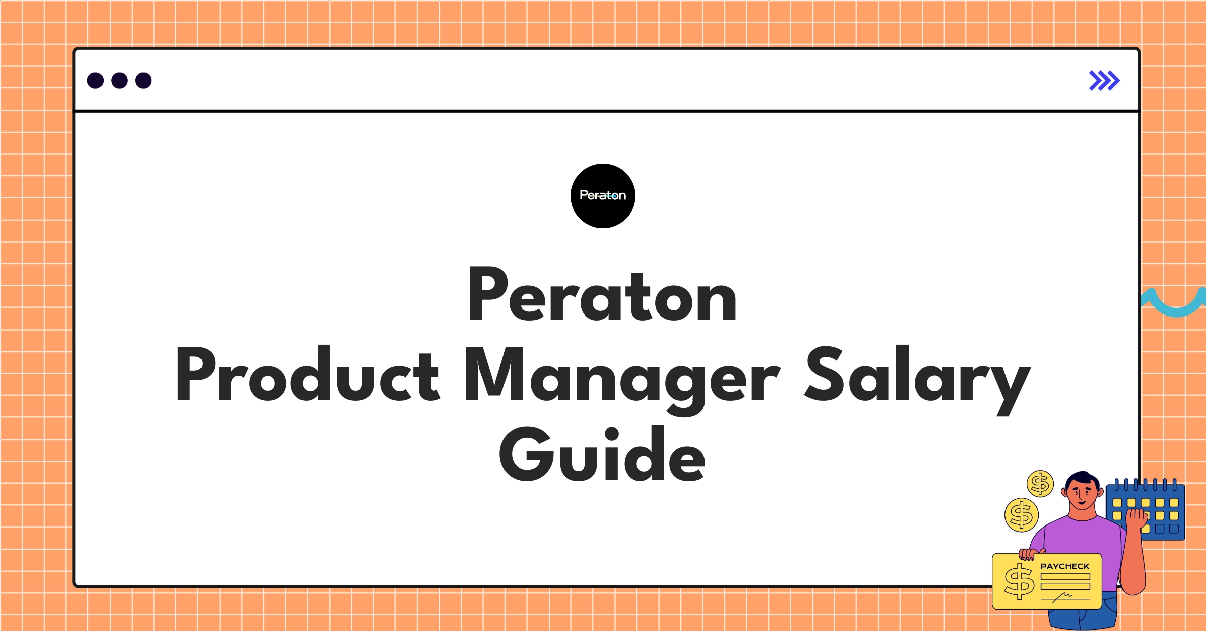 Infographic showing Peraton Product Manager salary components and ranges for 2025 compensation guide
