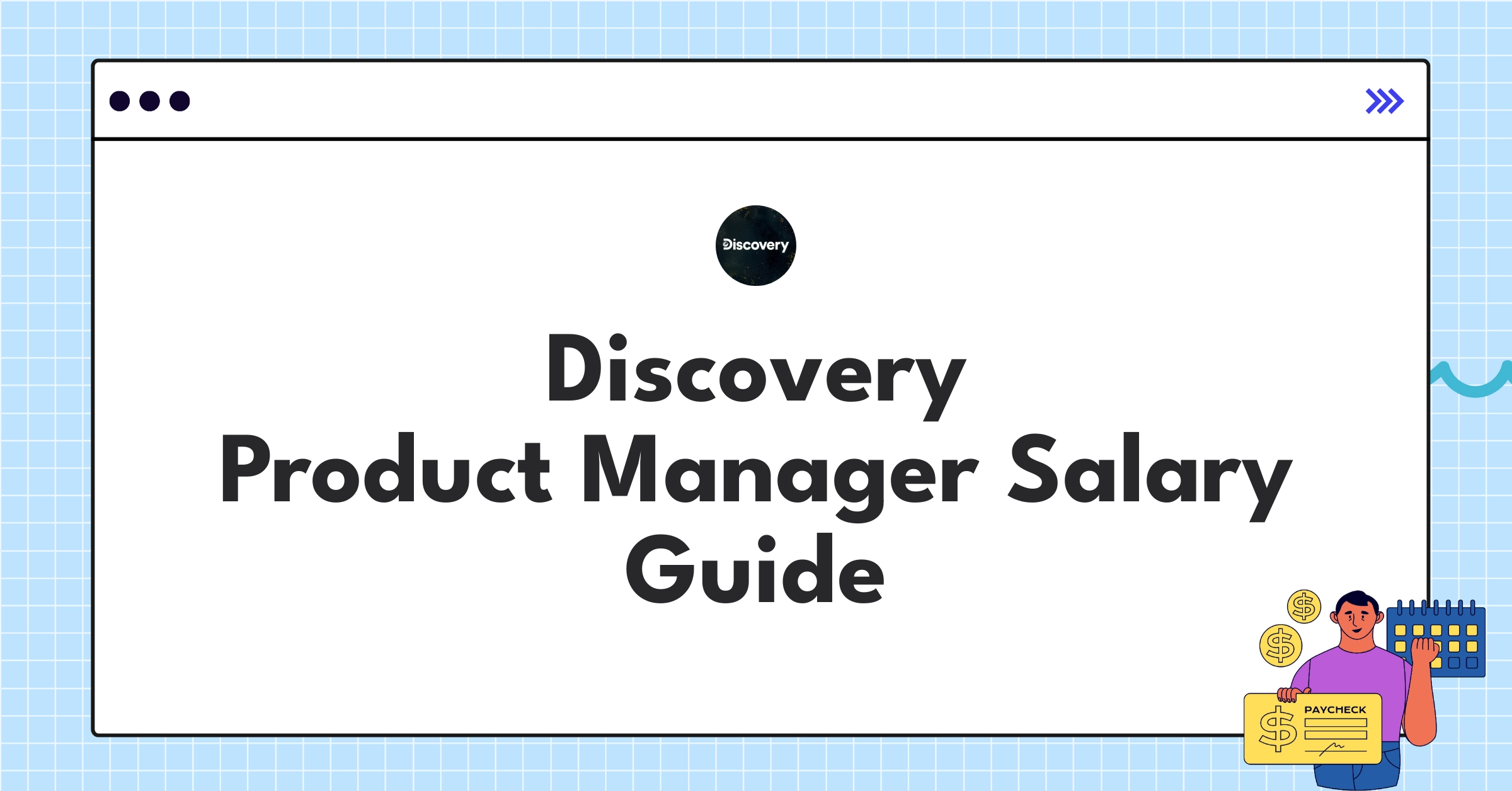 Infographic showing Discovery's Product Manager salary ranges and compensation components for 2025