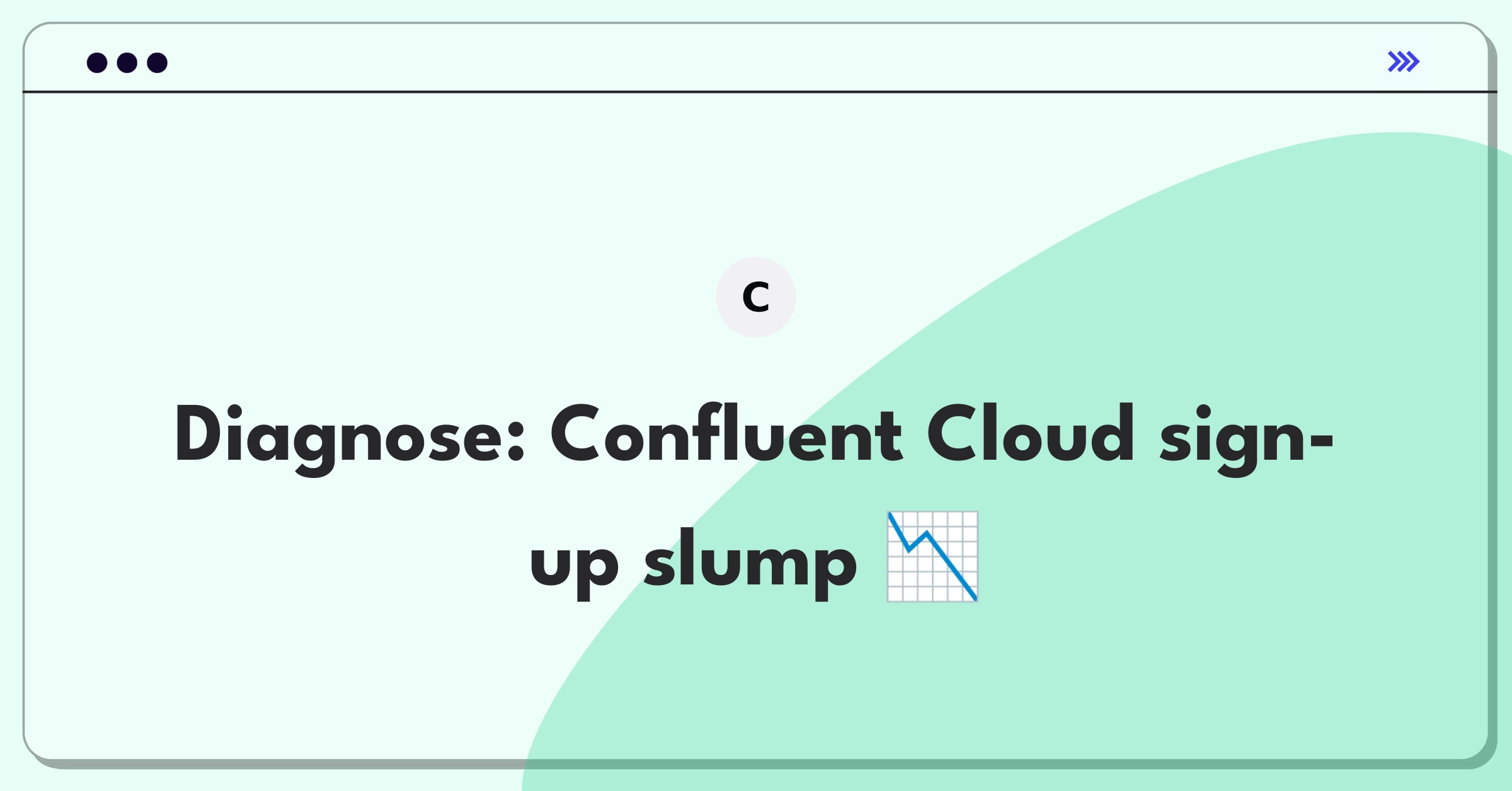 Product Management Root Cause Analysis Question: Investigating Confluent Cloud's decrease in new sign-ups