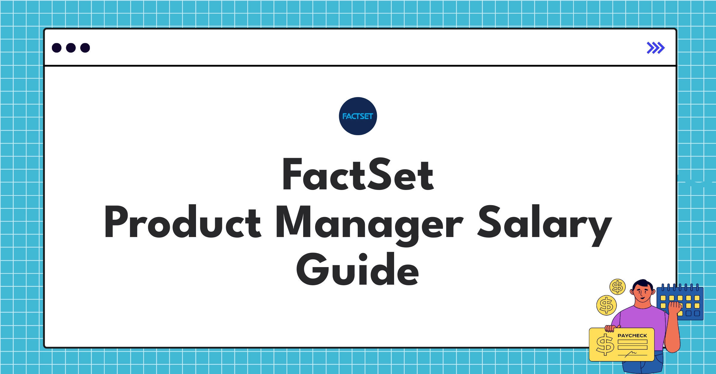 FactSet Product Manager salary breakdown chart showing base pay, bonuses, and equity components