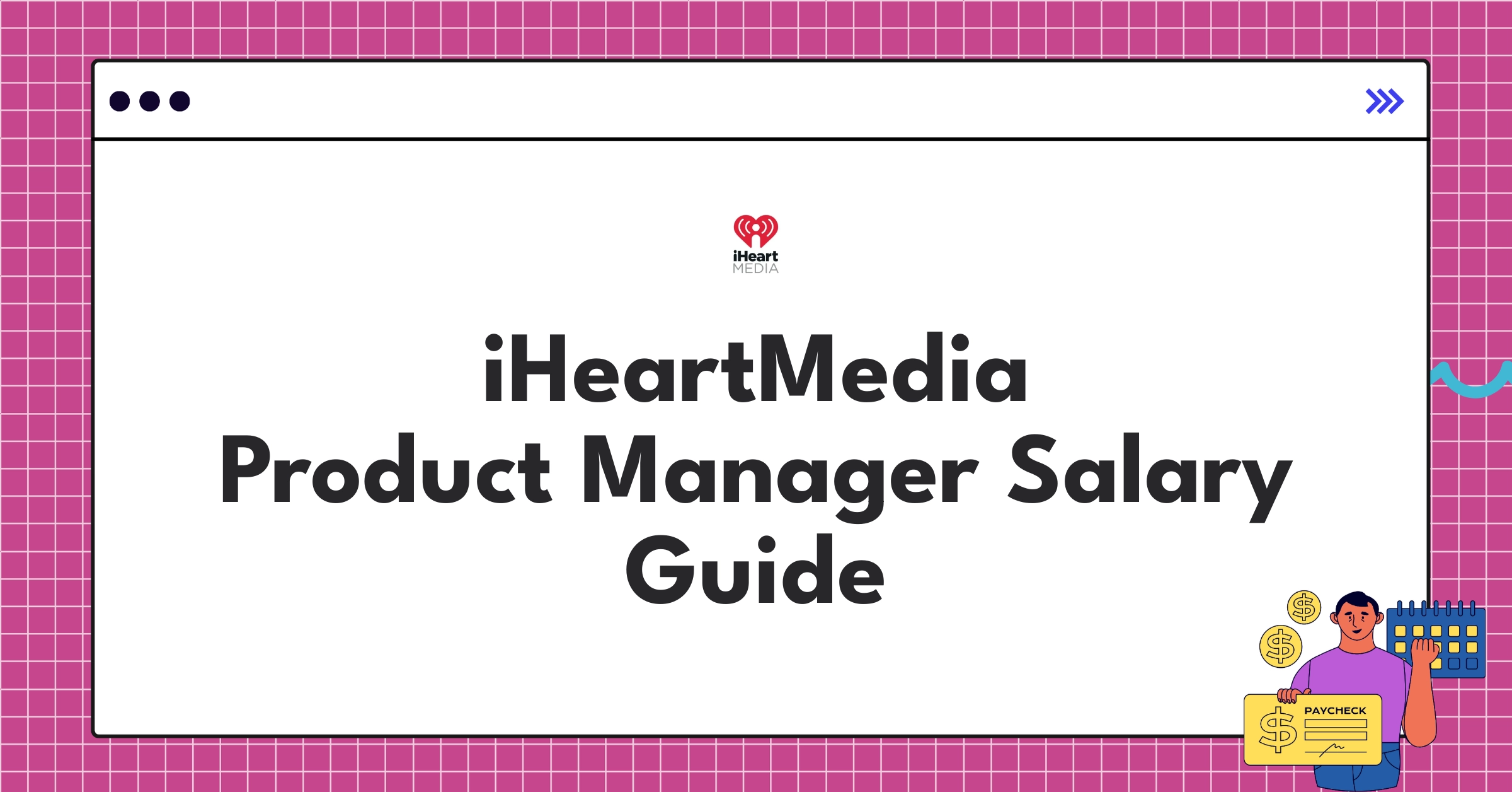 Infographic showing iHeartMedia Product Manager salary components and ranges for different levels in 2025