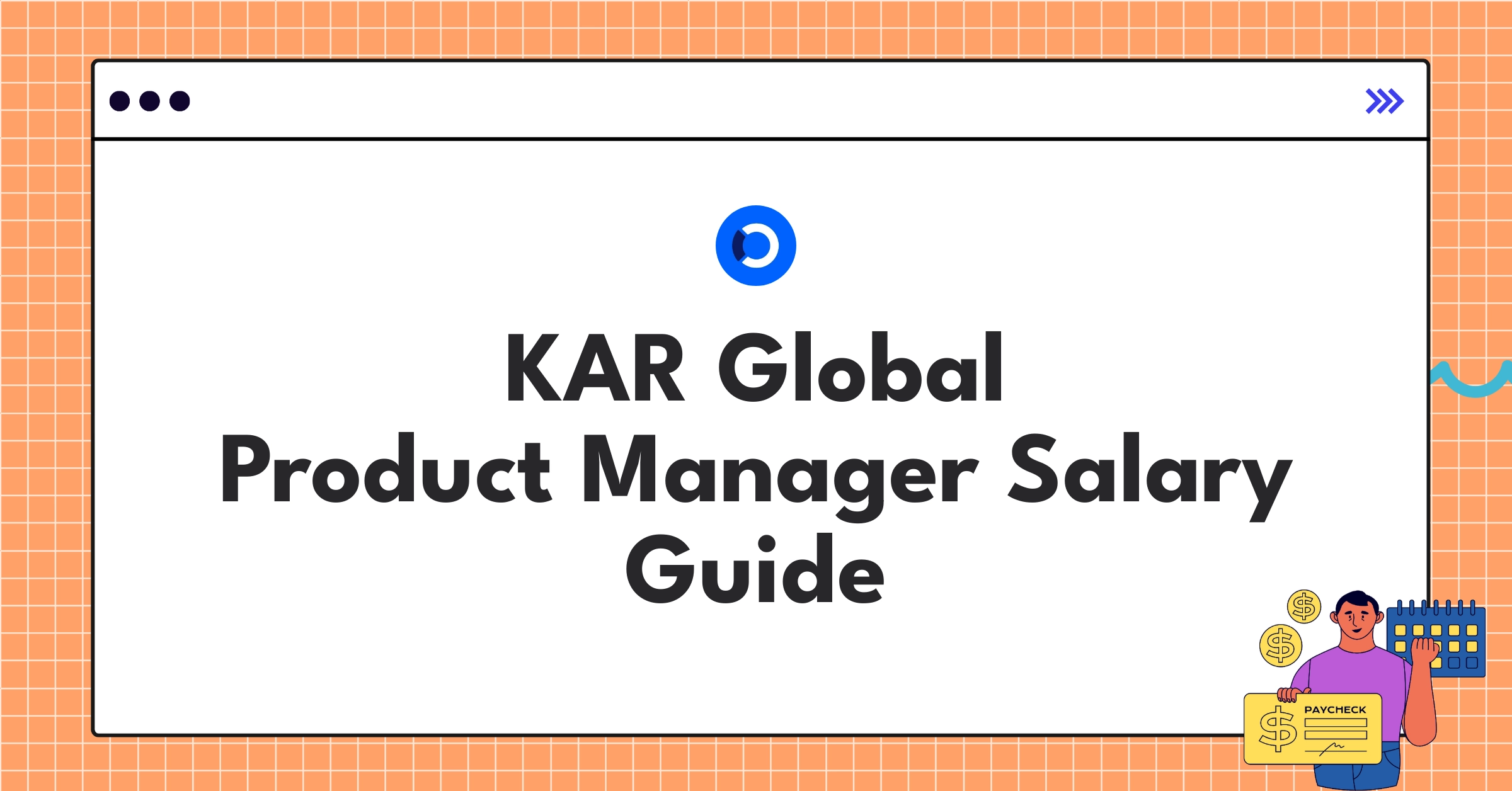 KAR Global Product Manager salary components chart showing base pay, bonuses, and equity distribution