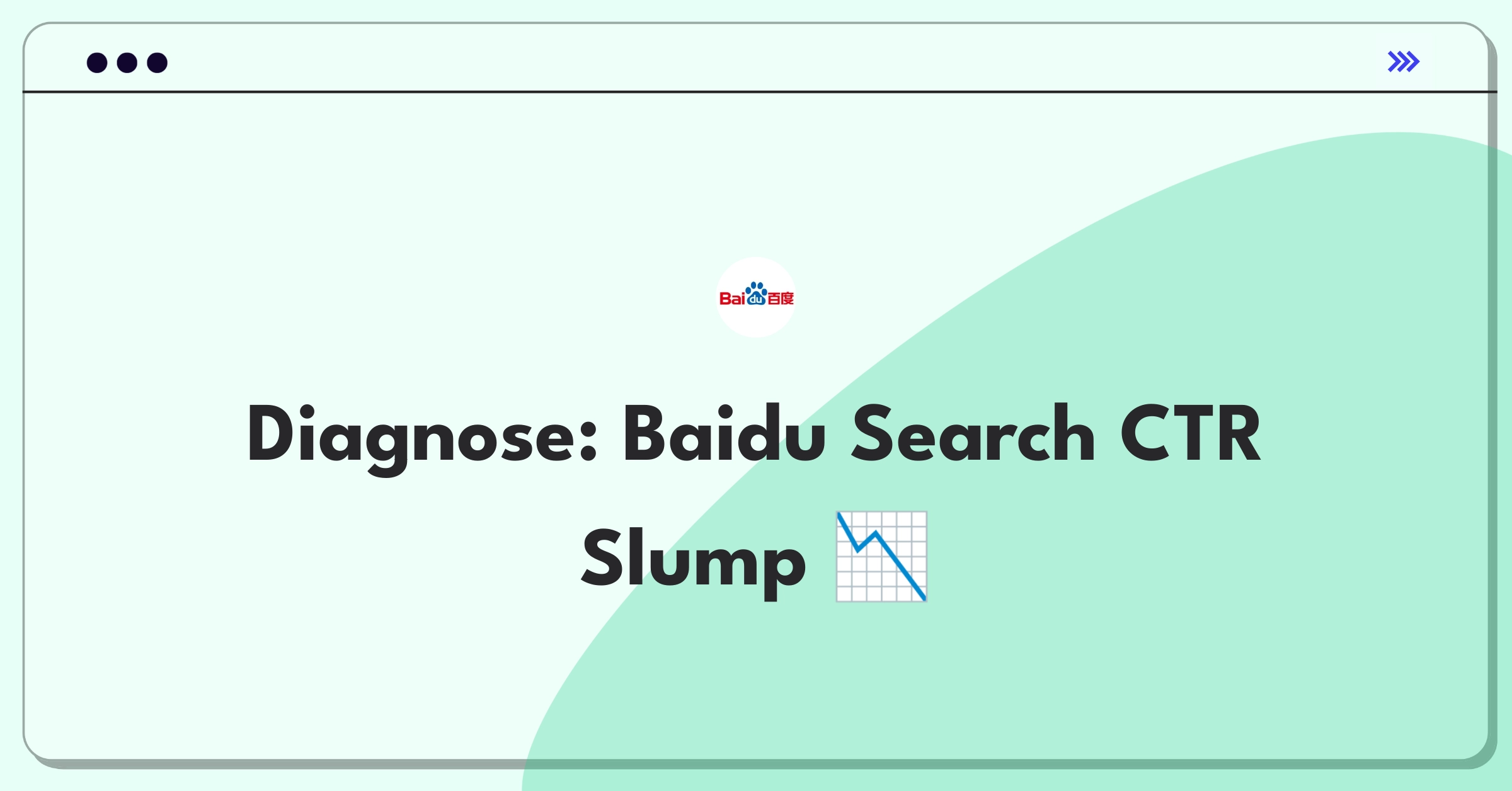 Product Management Root Cause Analysis Question: Investigating Baidu search ad click-through rate decline