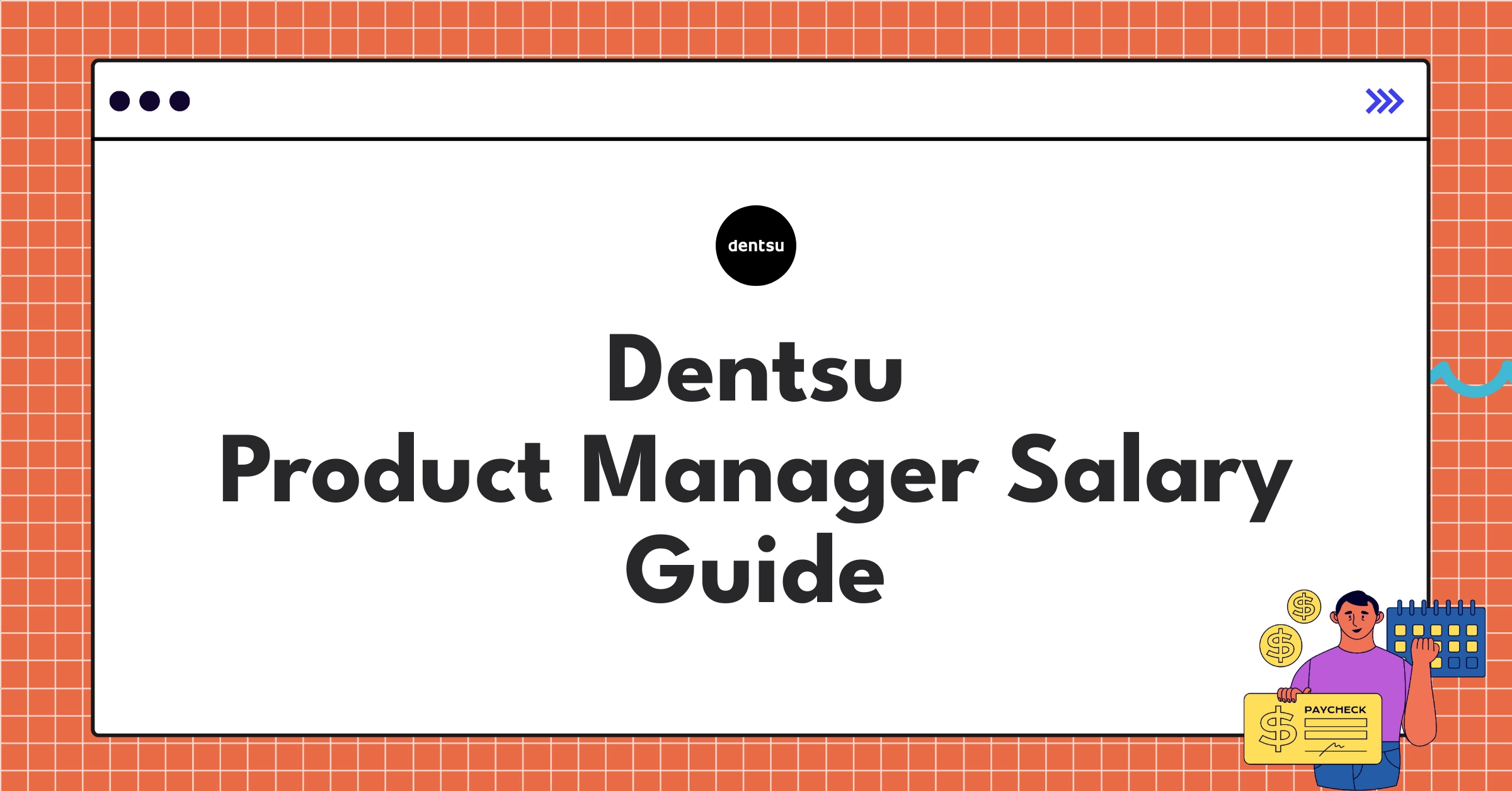 Detailed infographic showing Dentsu product manager salary components and industry comparisons