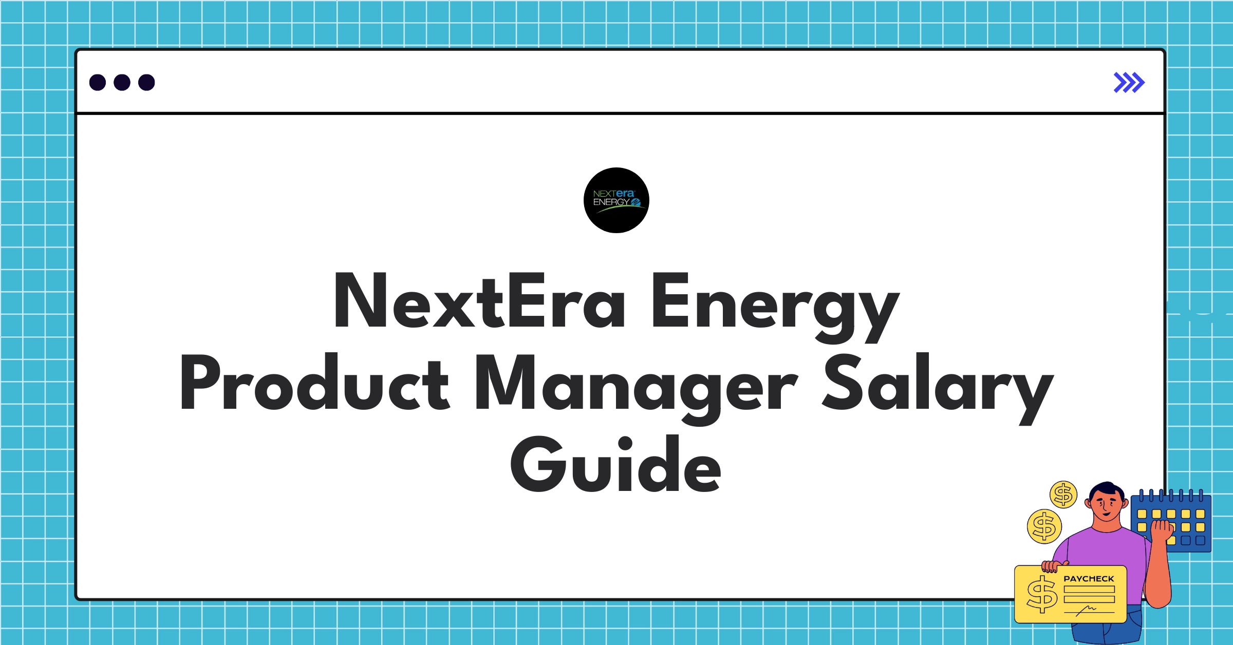 NextEra Energy Product Manager salary breakdown infographic showing base pay, bonuses, and equity for different levels