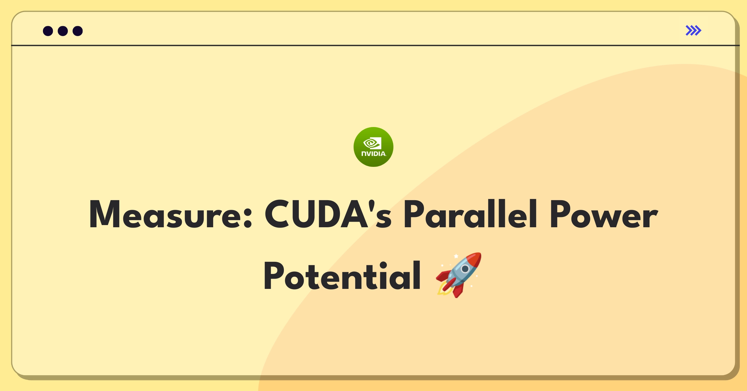 Product Management Success Metrics Question: Evaluating NVIDIA CUDA parallel computing platform performance