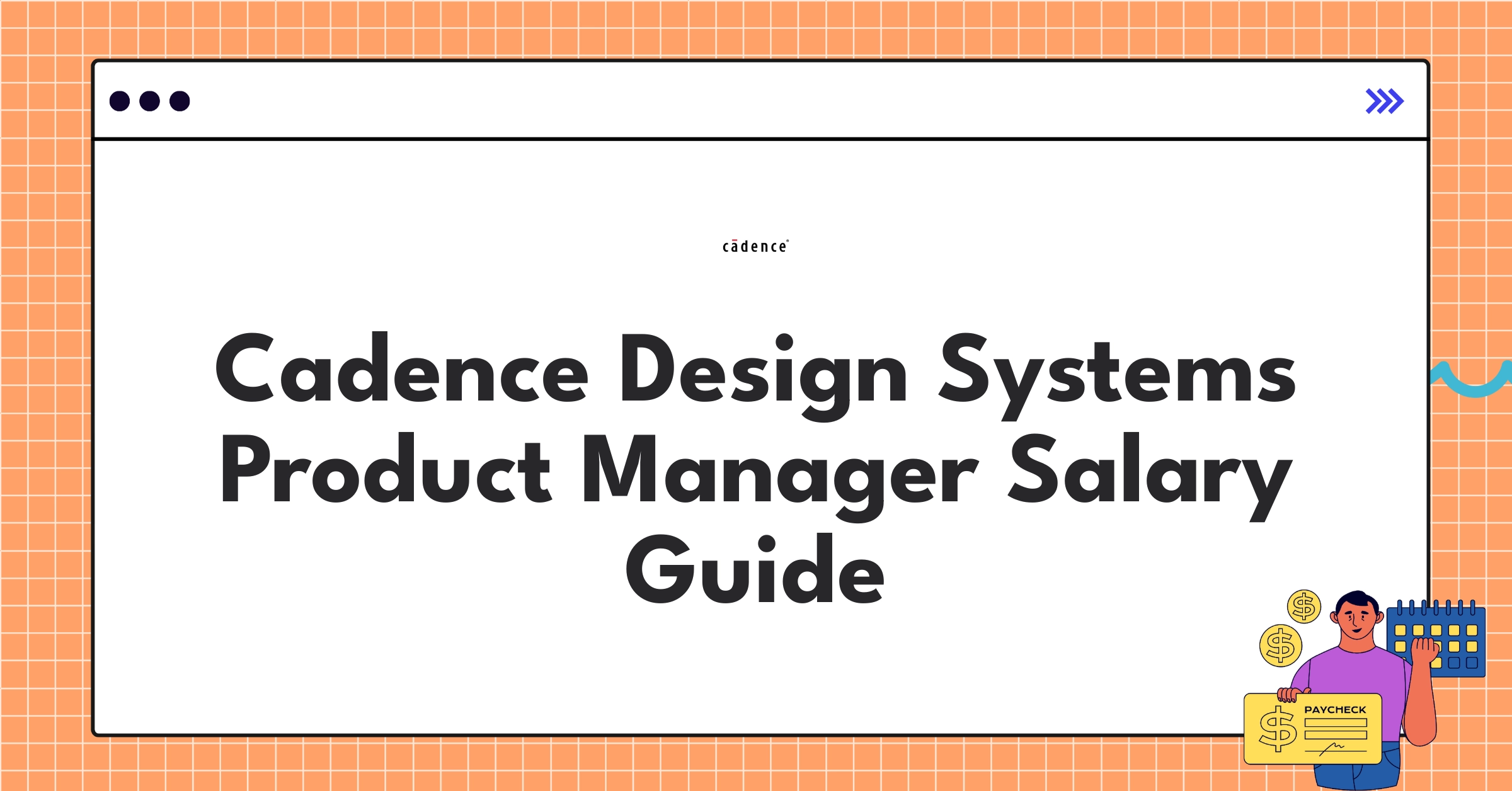 Infographic showing Cadence Design Systems product manager salary components and trends for 2025