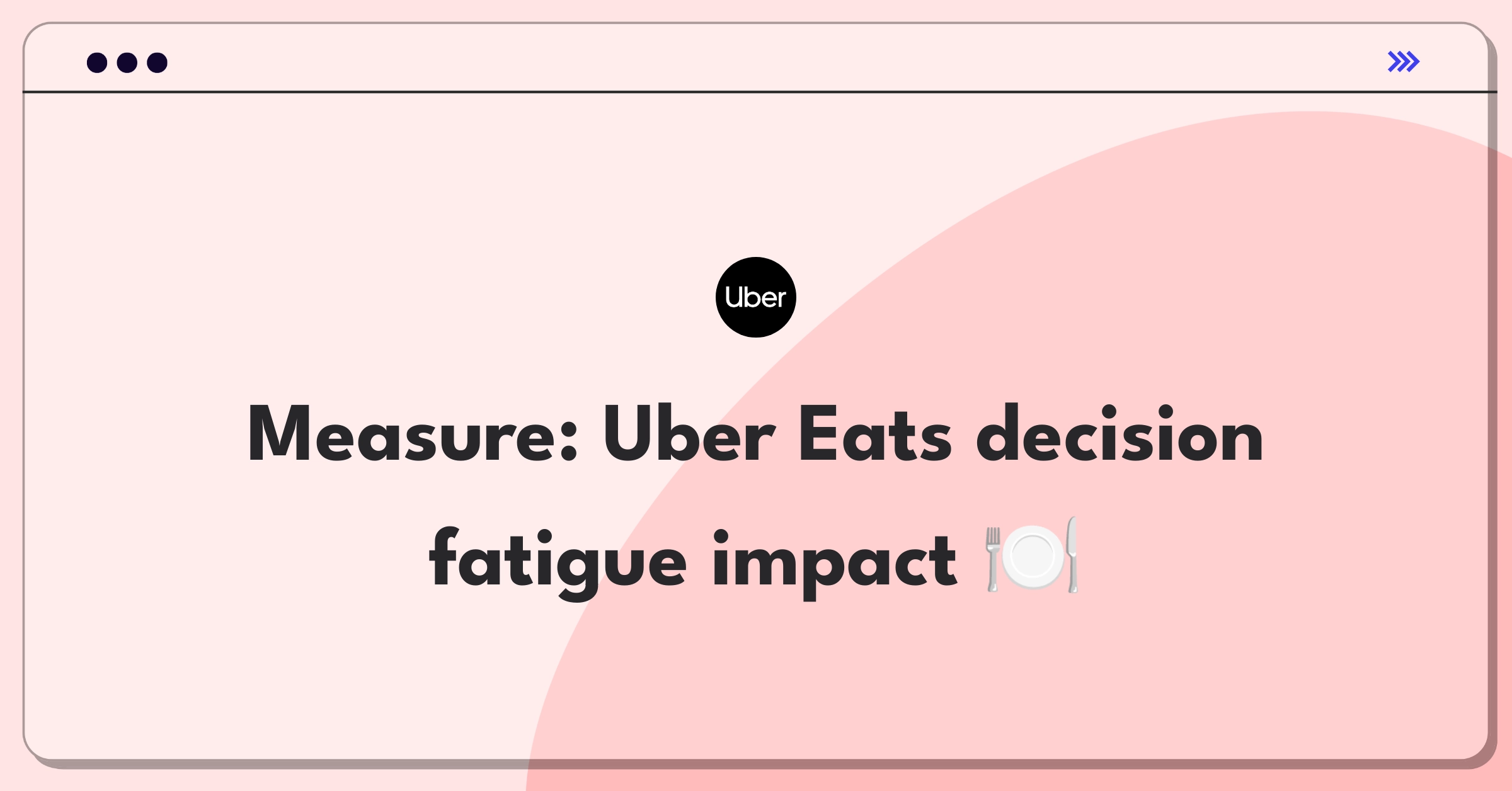 Product Management Metrics Question: Measuring decision fatigue impact on Uber Eats food delivery app