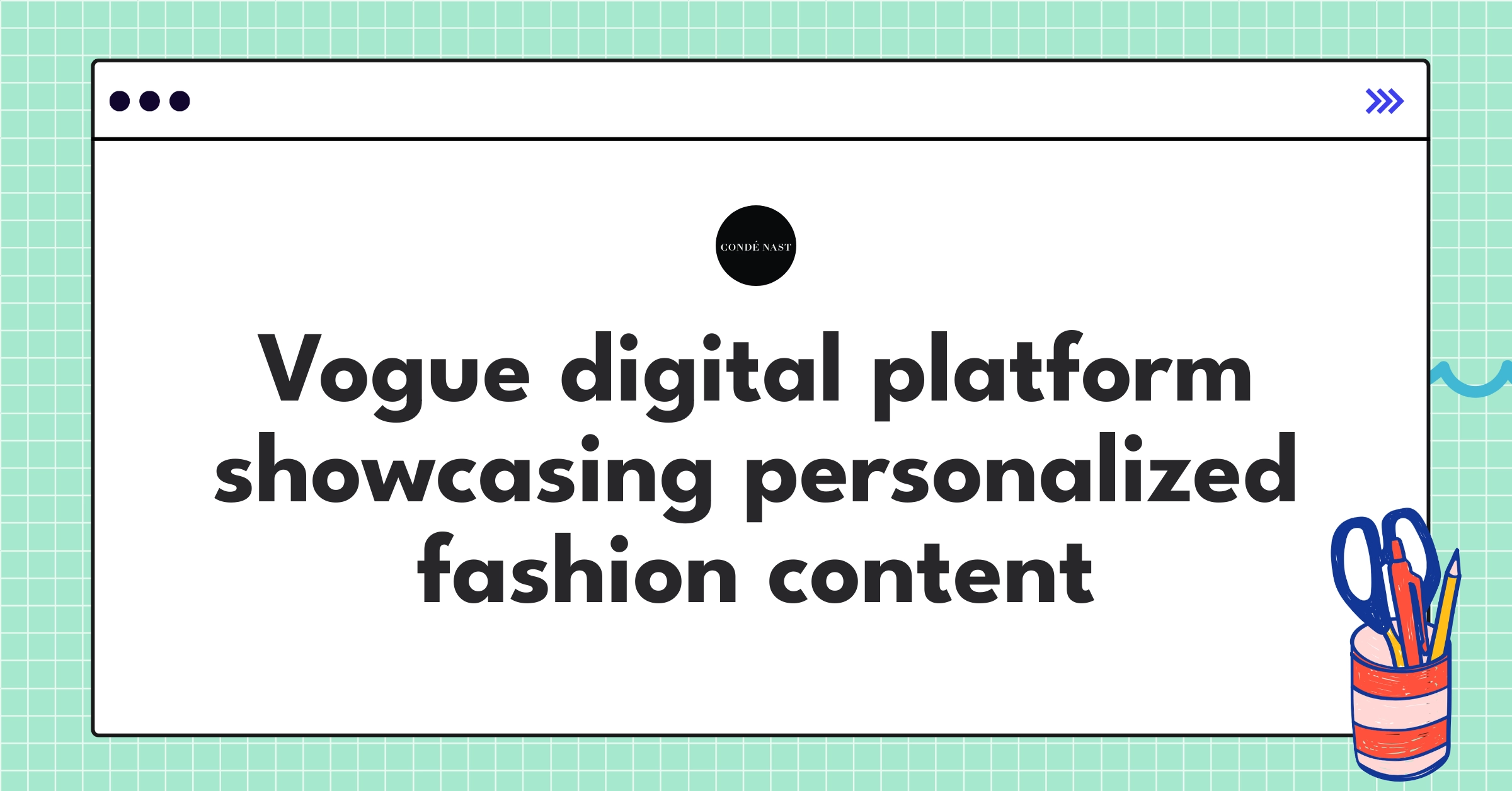 Condé Nast Vogue digital platform interface displaying AI-curated fashion content and e-commerce integration